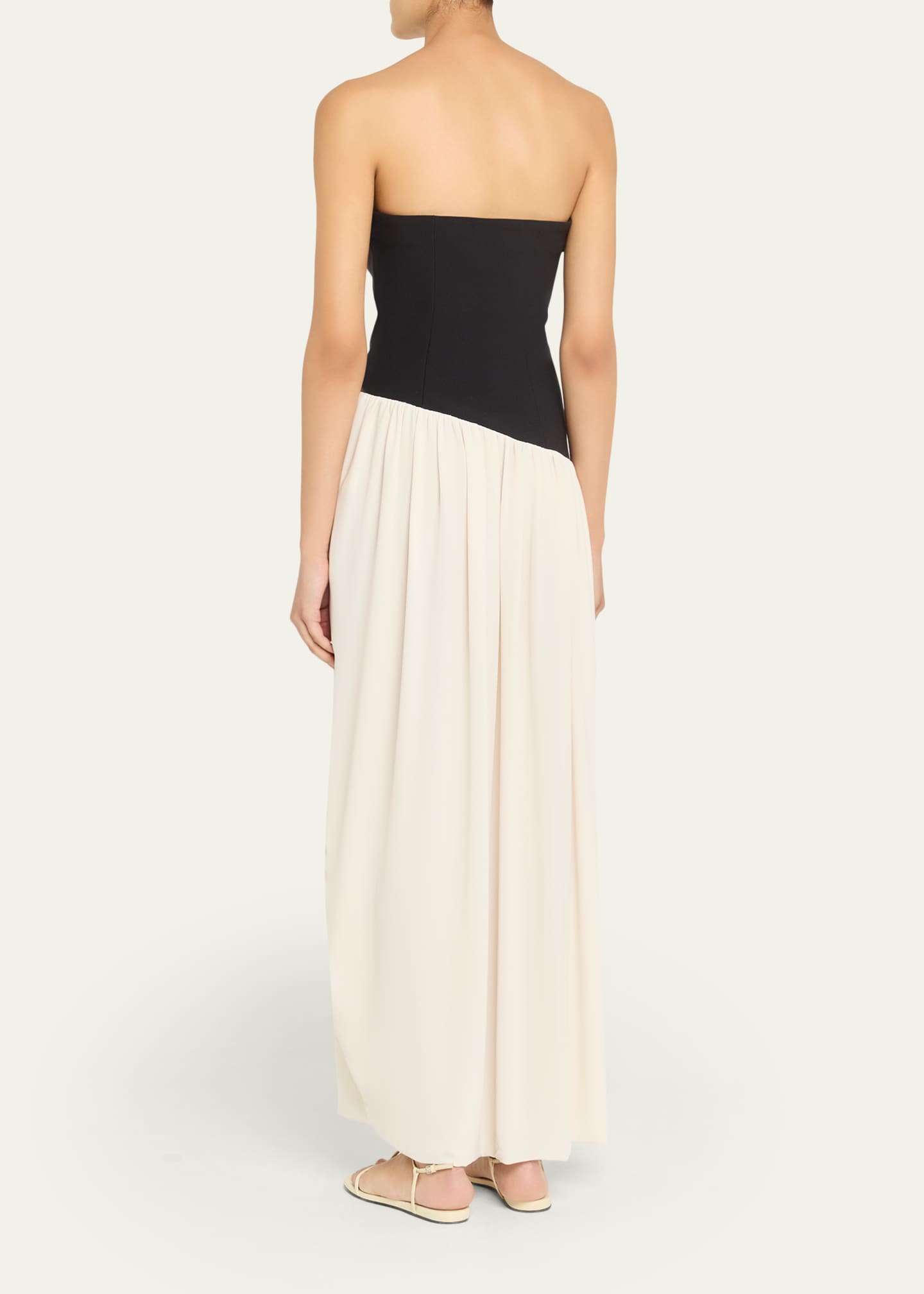 Ronny Kobo Ballad Strapless Two-Tone Mixed Media Maxi Dress - Bergdorf  Goodman