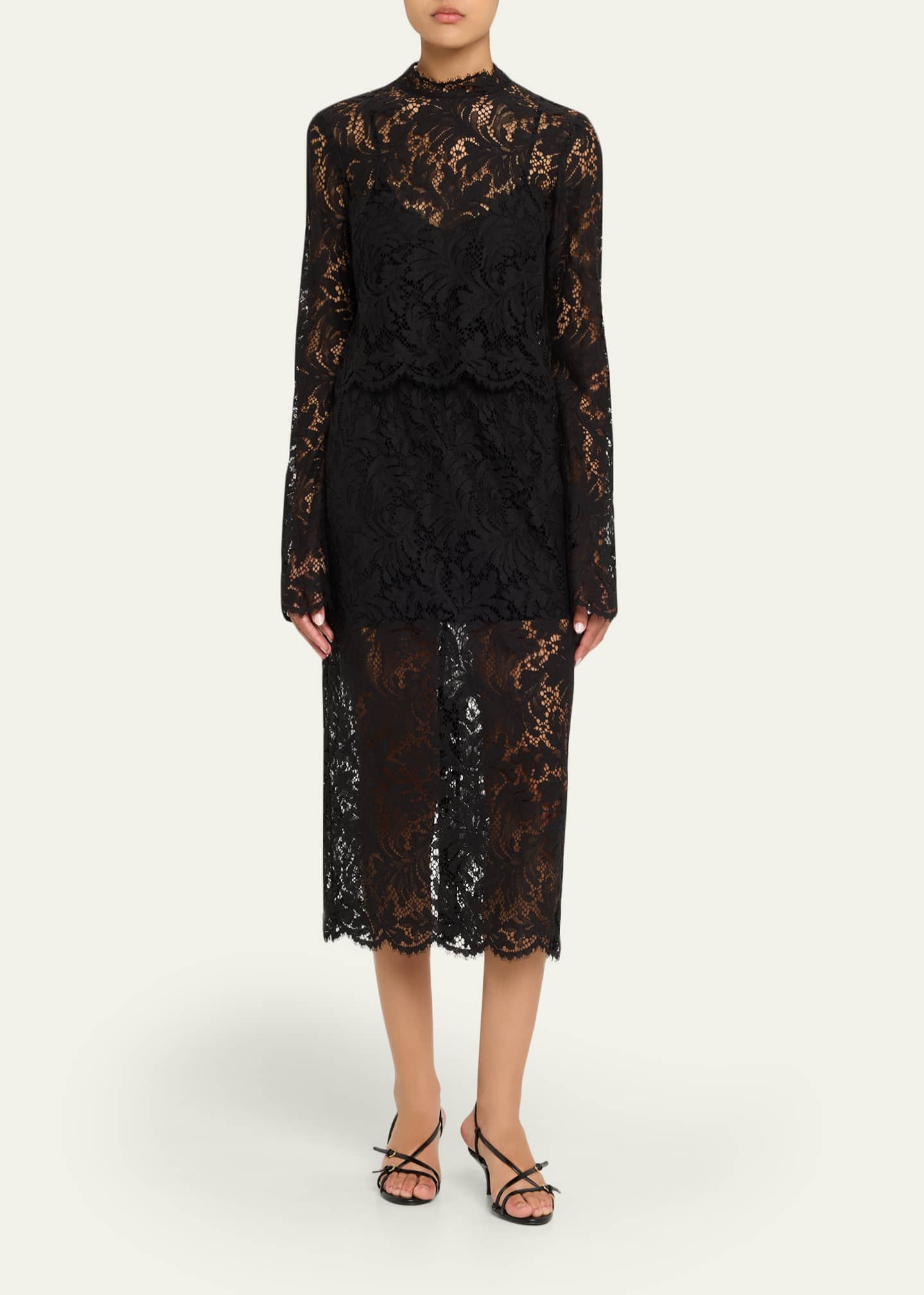 chinese dress ladies MARGOT ADULT LACE DRESS – LA Dance Designs main image 0