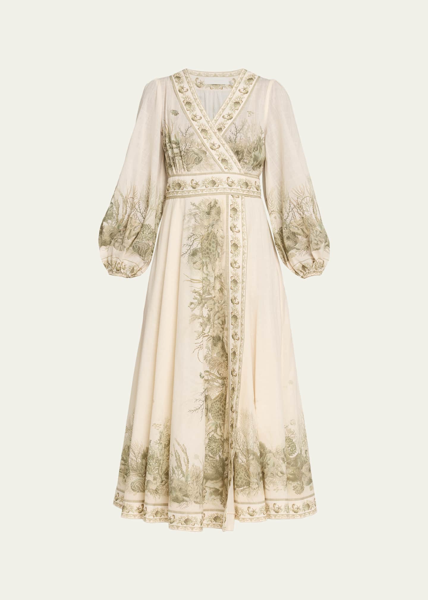 Zimmermann Wanderlust Wrap Midi Dress - Bergdorf Goodman