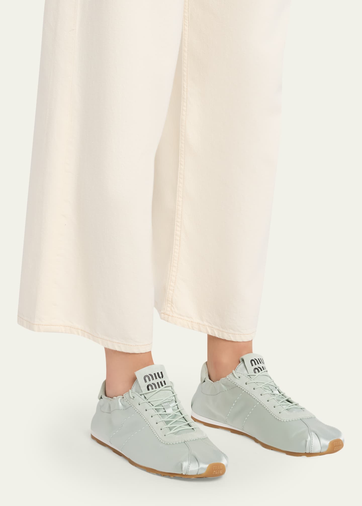 Miu Miu Satin Retro Runner Sneakers - Bergdorf Goodman