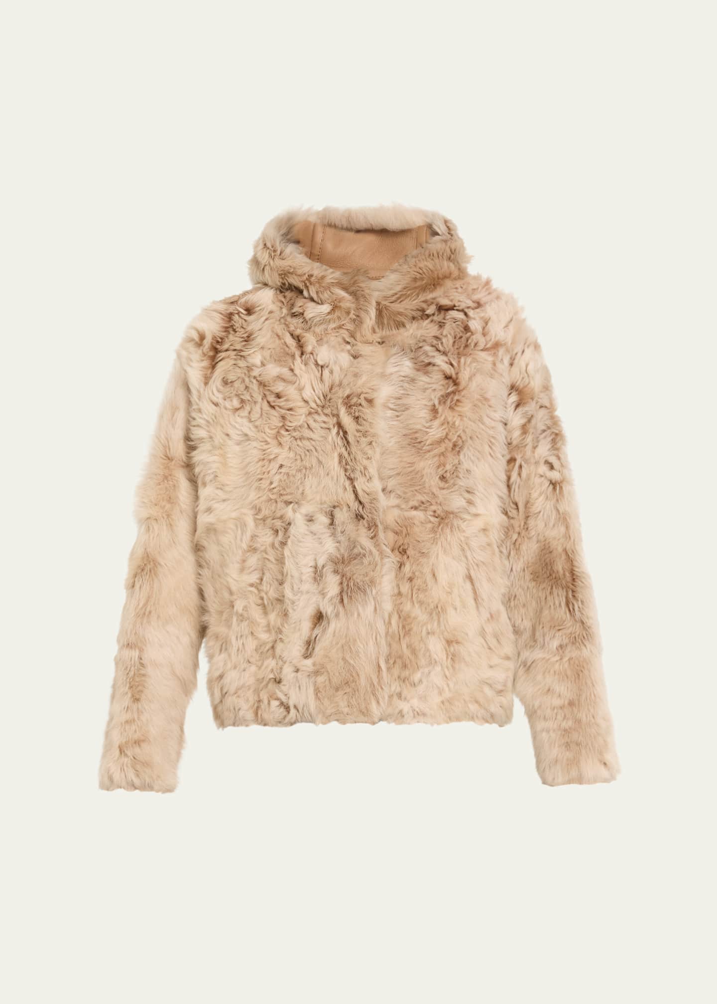 YVES SALOMON ファーボレロ　40 Yves Salomon Shearling Hoodie - Bergdorf Goodman