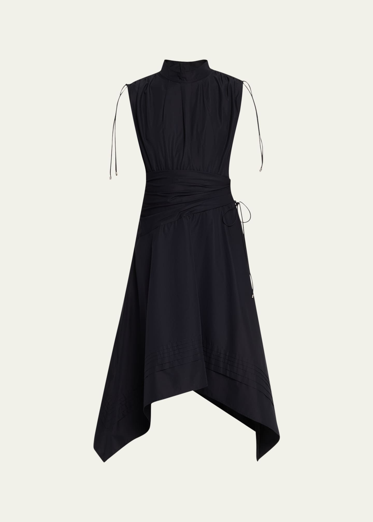 3.1 phillip lim midi dress sale 3.1 Phillip Lim Women's Poplin Ruched Midi-Dress - MIDNIGHT