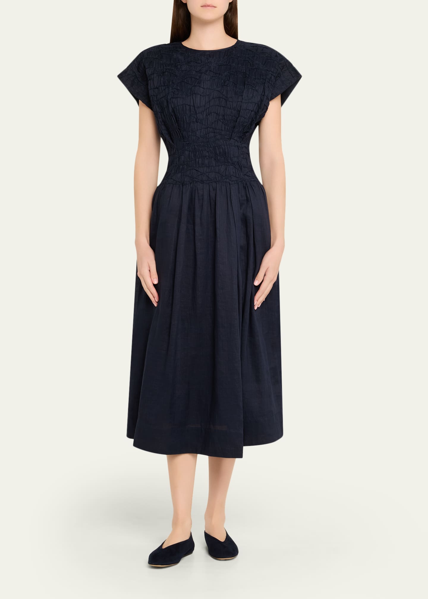 Sea Imogen Ramie Midi Dress - Bergdorf Goodman