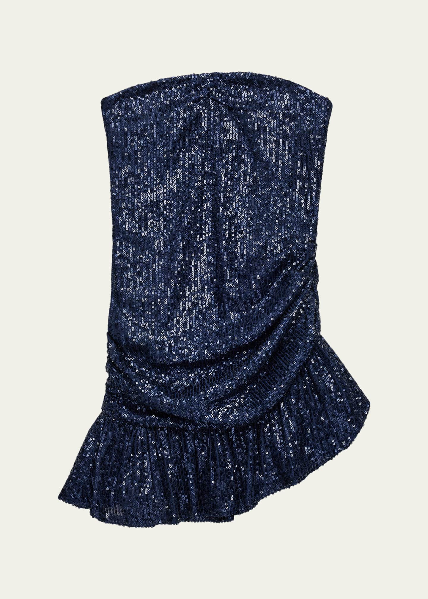 Katiej Nyc Girl's Tween Estelle Sequined Strapless Mini Dress, S-Xl, Blue, M, Girls Apparel Dresses
