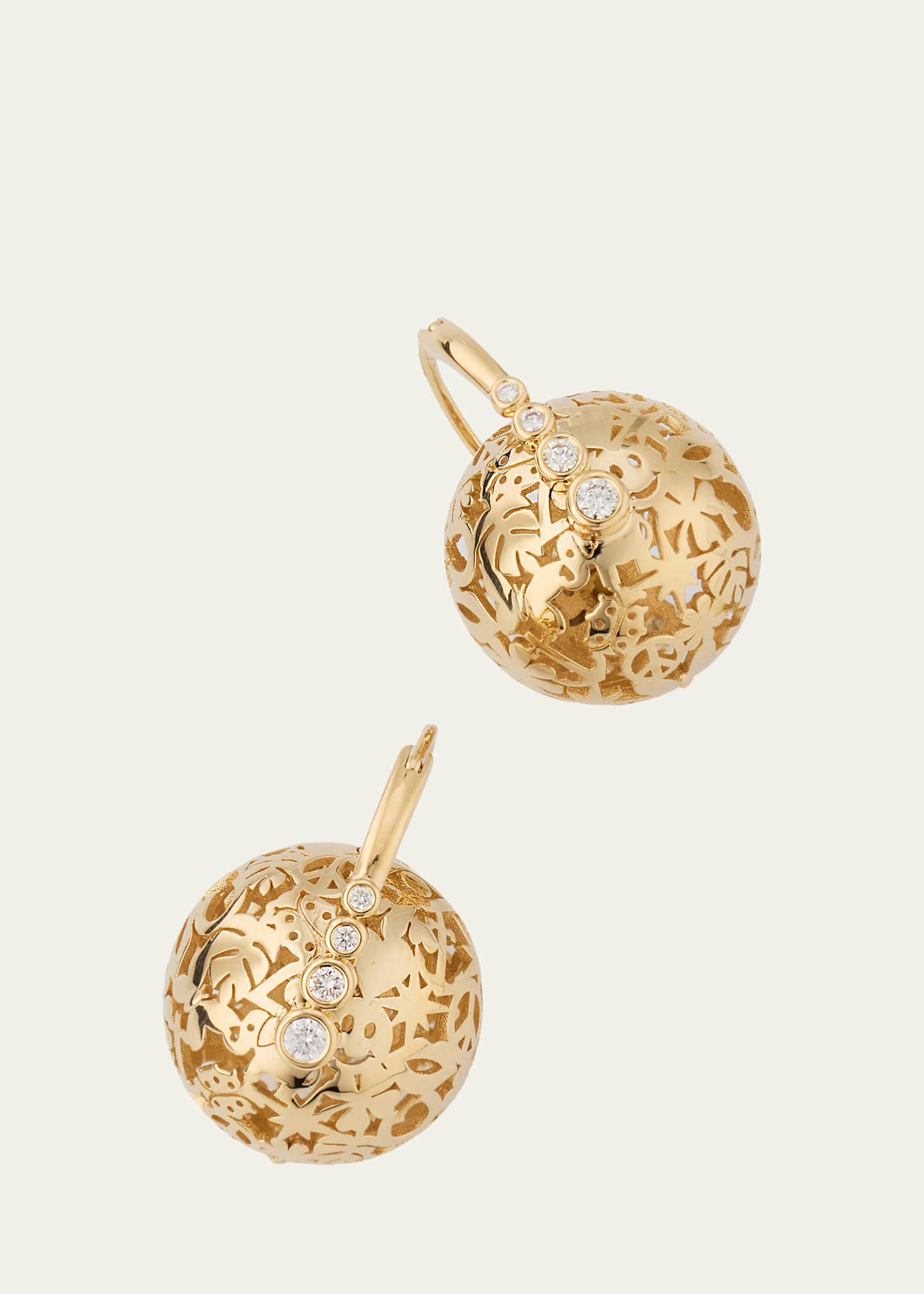 Sydney Evan 14K Yellow Gold Diamond Icon Drop Earrings - Bergdorf Goodman
