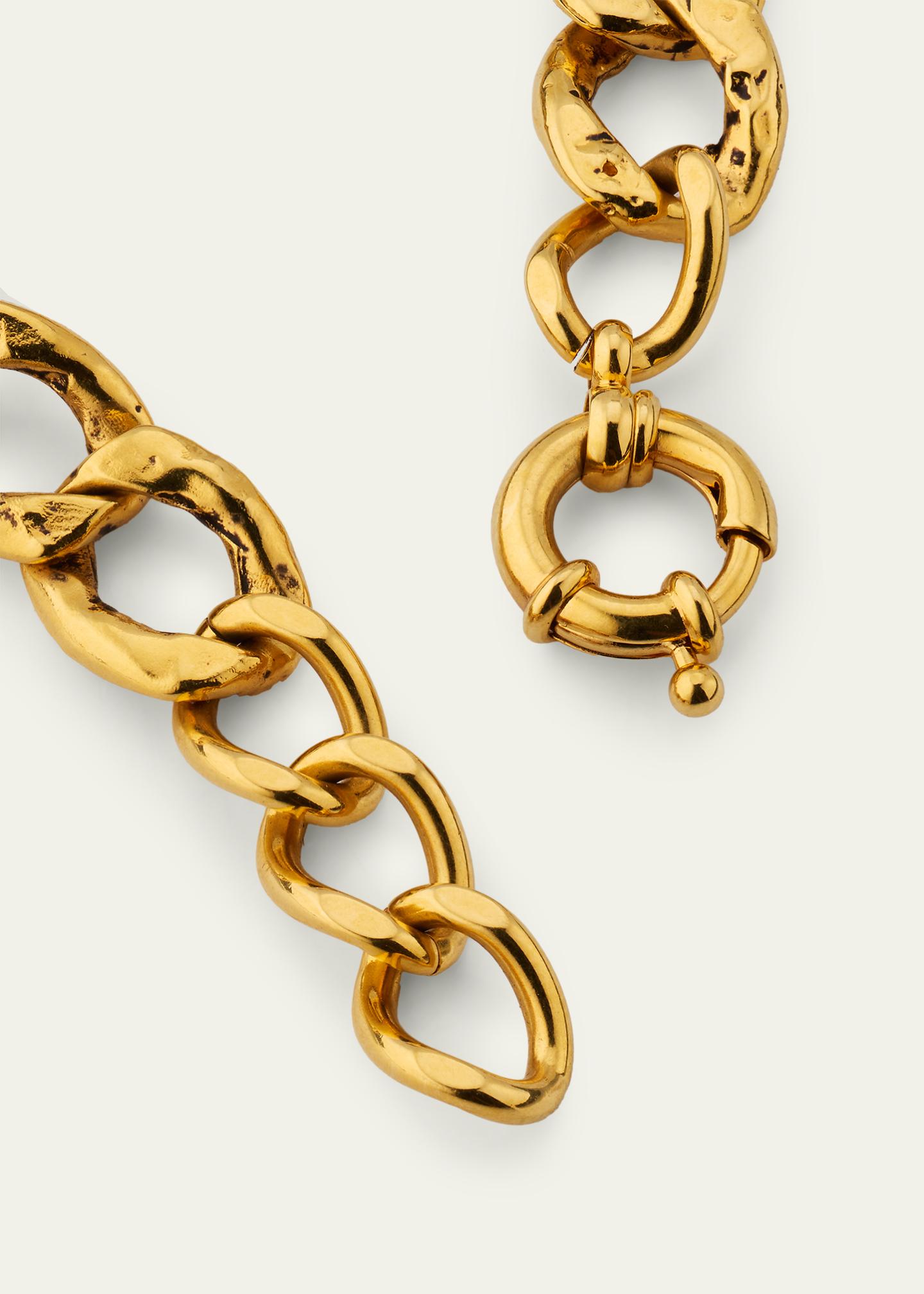 Saint Laurent YSL Curb Link Bracelet - Bergdorf Goodman