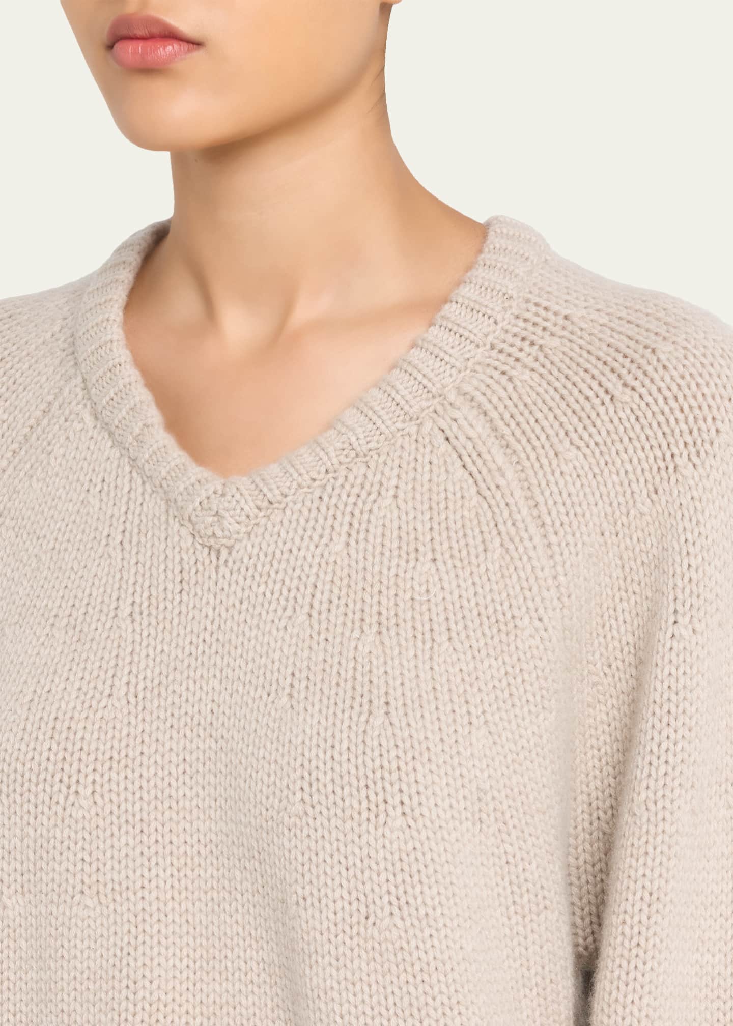 Lisa Yang Oia Cashmere V-Neck Sweater - Bergdorf Goodman