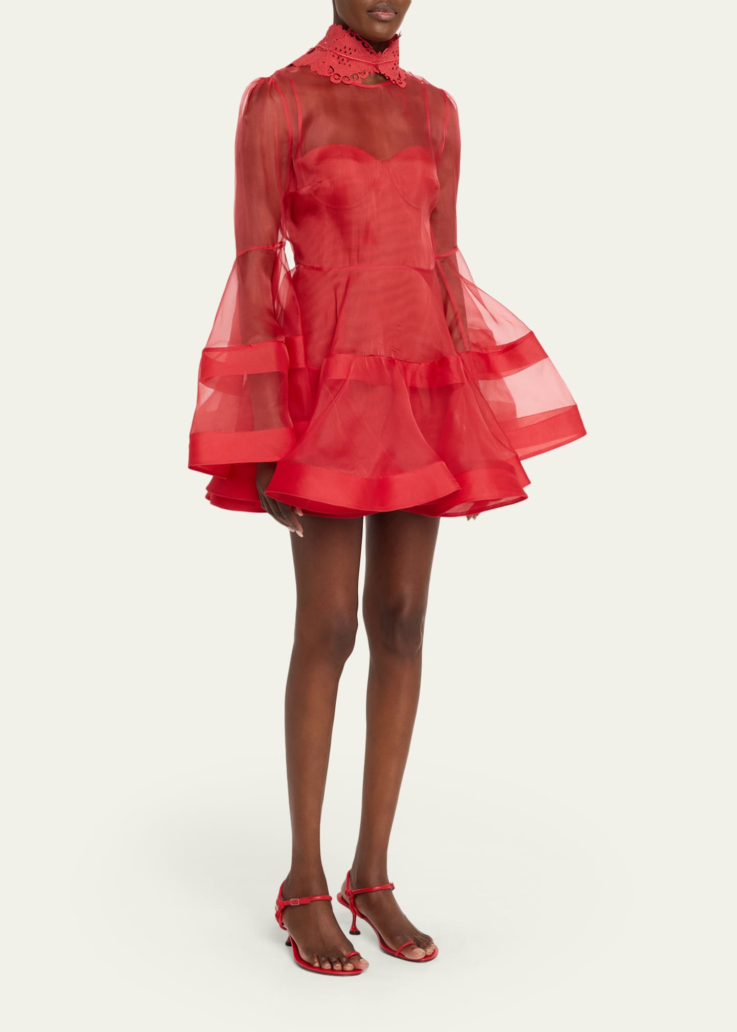 lantern mini dress In Movement: The Raie Lantern Mini Dress is available to shop in stores and  online. Explore our latest Swim collection via the link in our bio.  #ZimSummerSwim23 #zimmermann