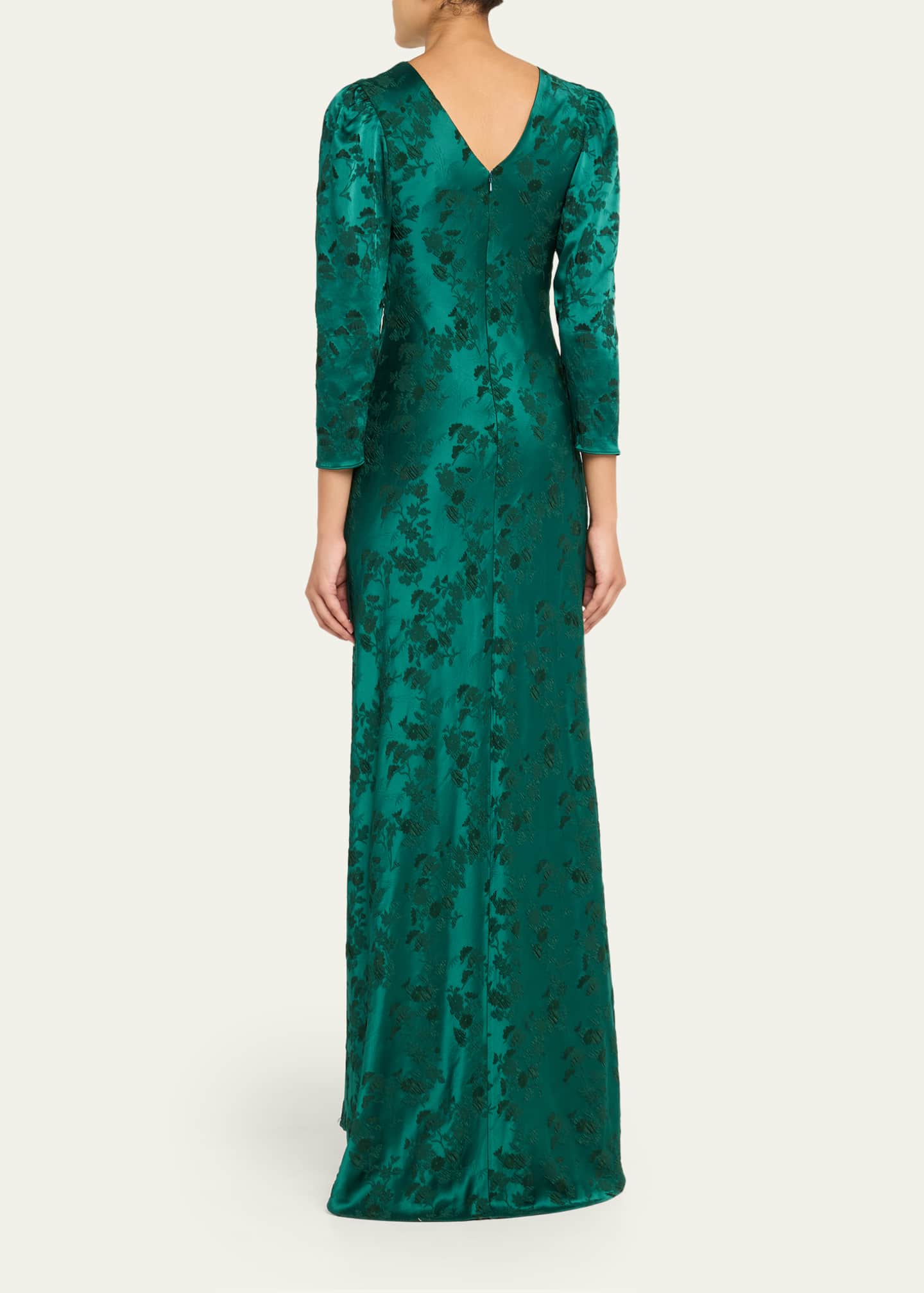 saloni dress green Saloni | Aidan Long Dress main image 0
