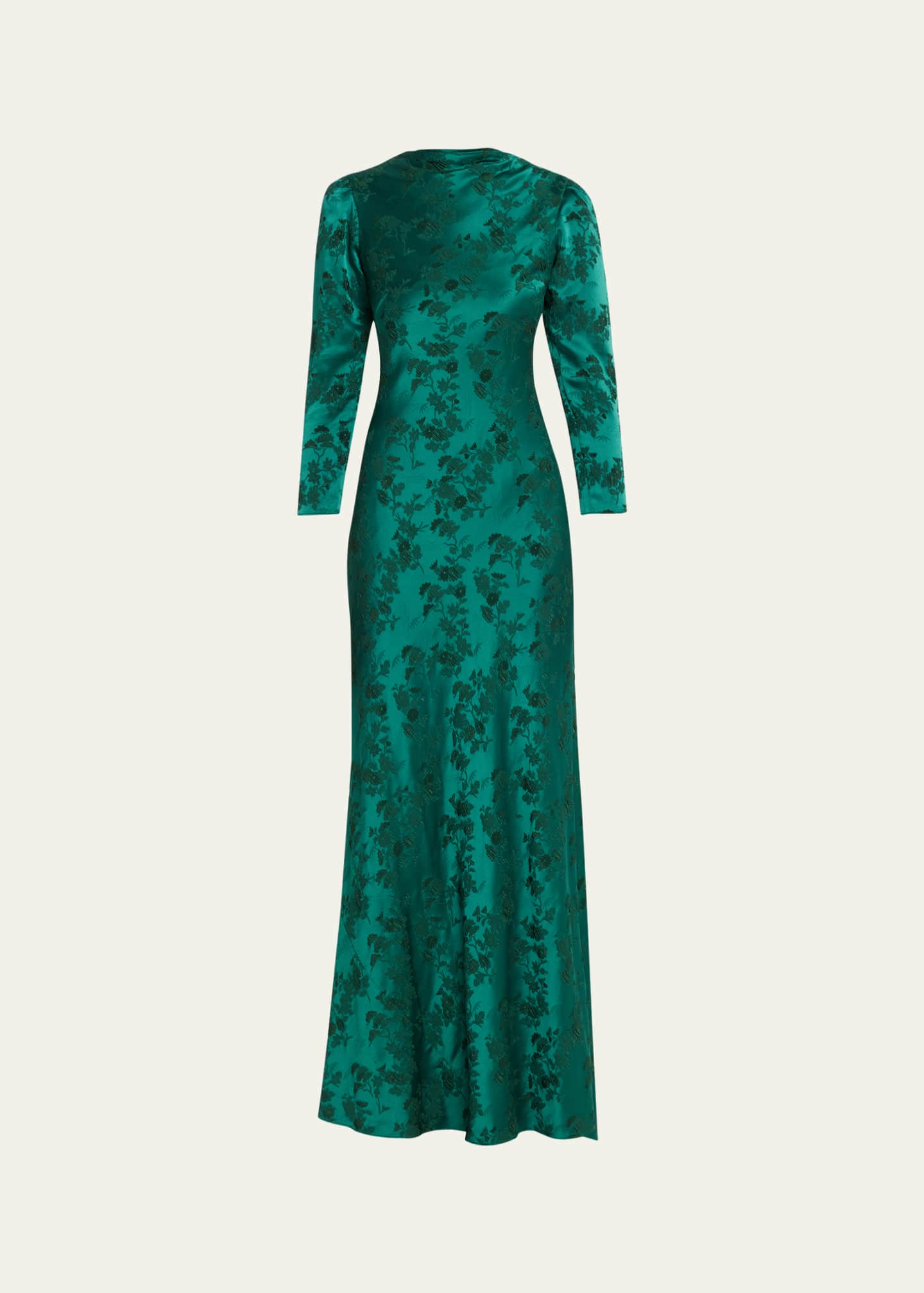 saloni dress green SALONI | MYA DRESS | ASTILBE FOREST