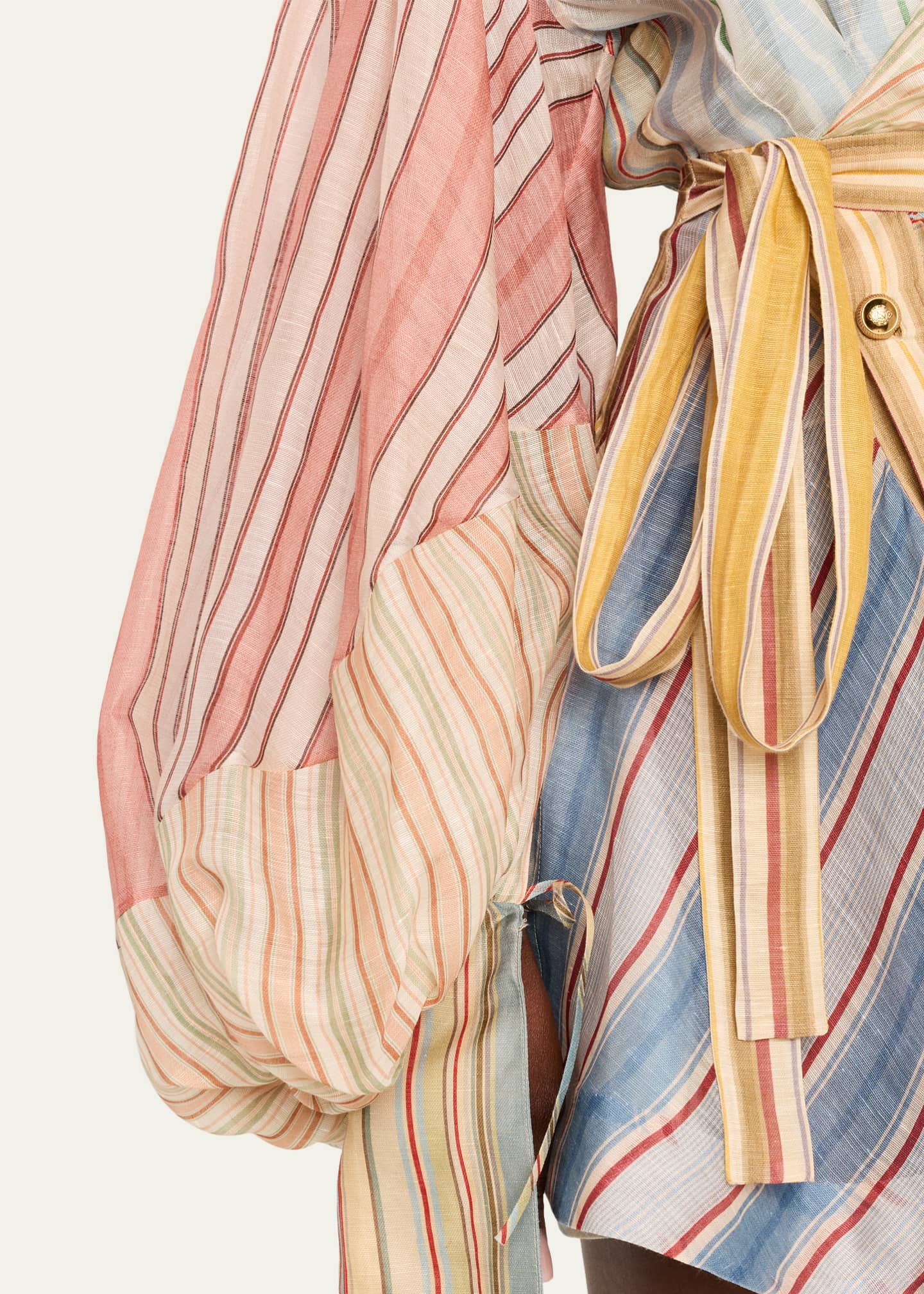 Zimmermann Rebellion Stripe Mini Shirtdress - Bergdorf Goodman