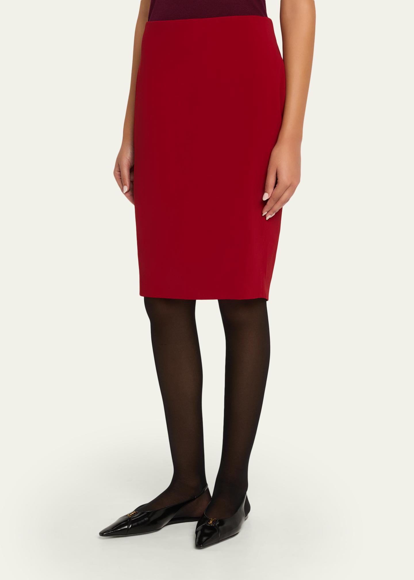 YSL 26S PLEATED MIDI SKIRT 268