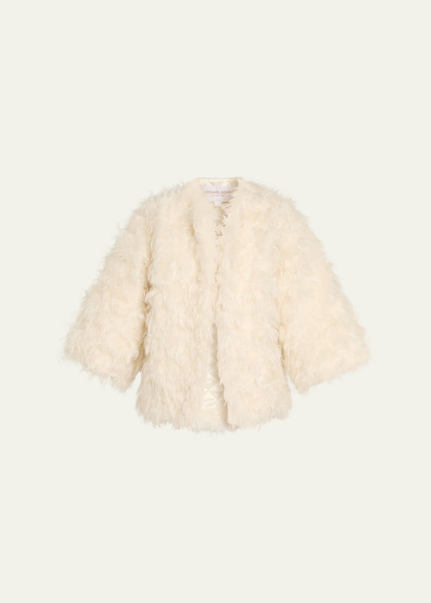 Michael Kors Collection Mohair Faux-Fur Open Jacket - Bergdorf Goodman