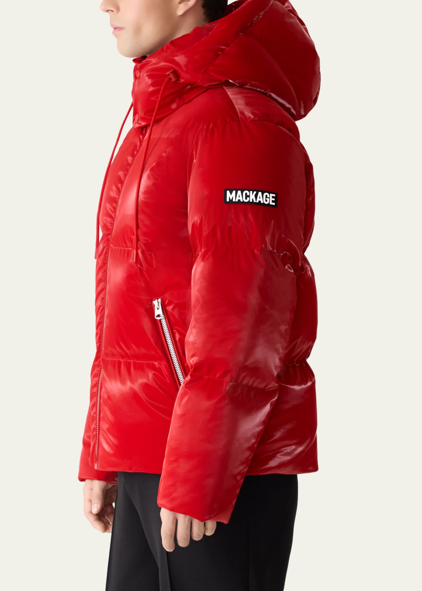 Mackage Men's Kent-Glo High-Gloss Hooded Down Jacket - Bergdorf