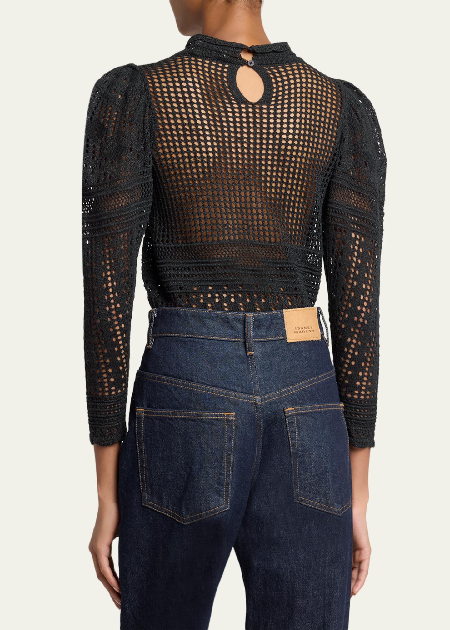 Isabel Marant Dahara Open-Knit Top - Bergdorf Goodman