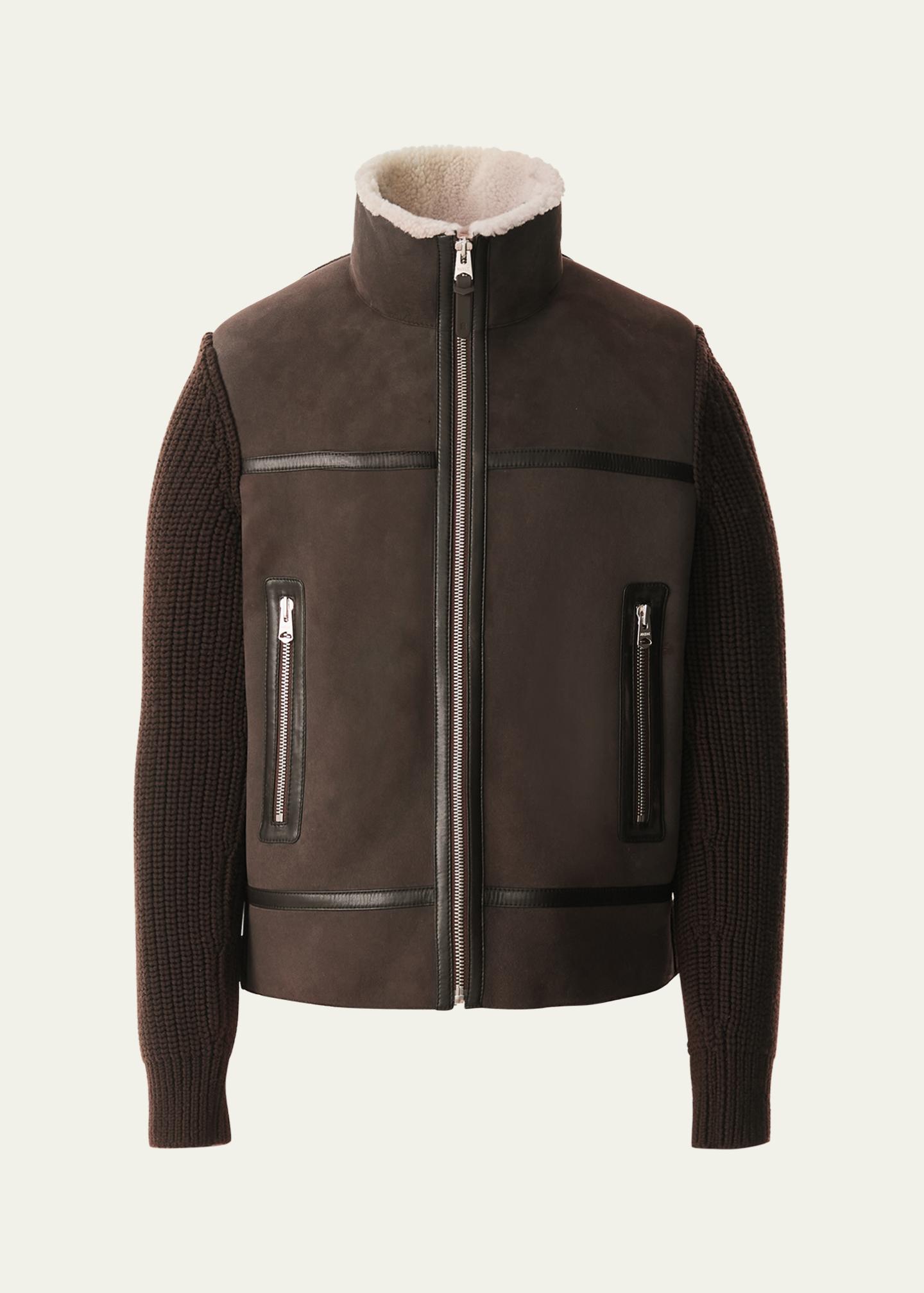 Mackage Men's Jonathan Mixed-Media Shearling Jacket - Bergdorf Goodman