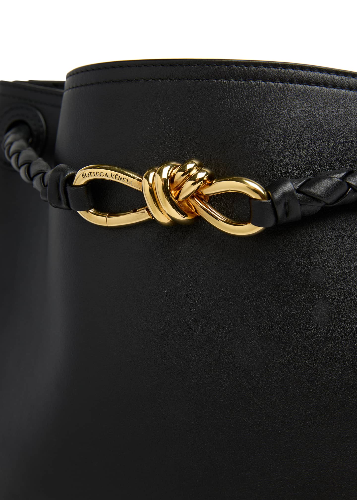 Bottega Veneta Borsa Leather Shoulder Bag - Bergdorf Goodman