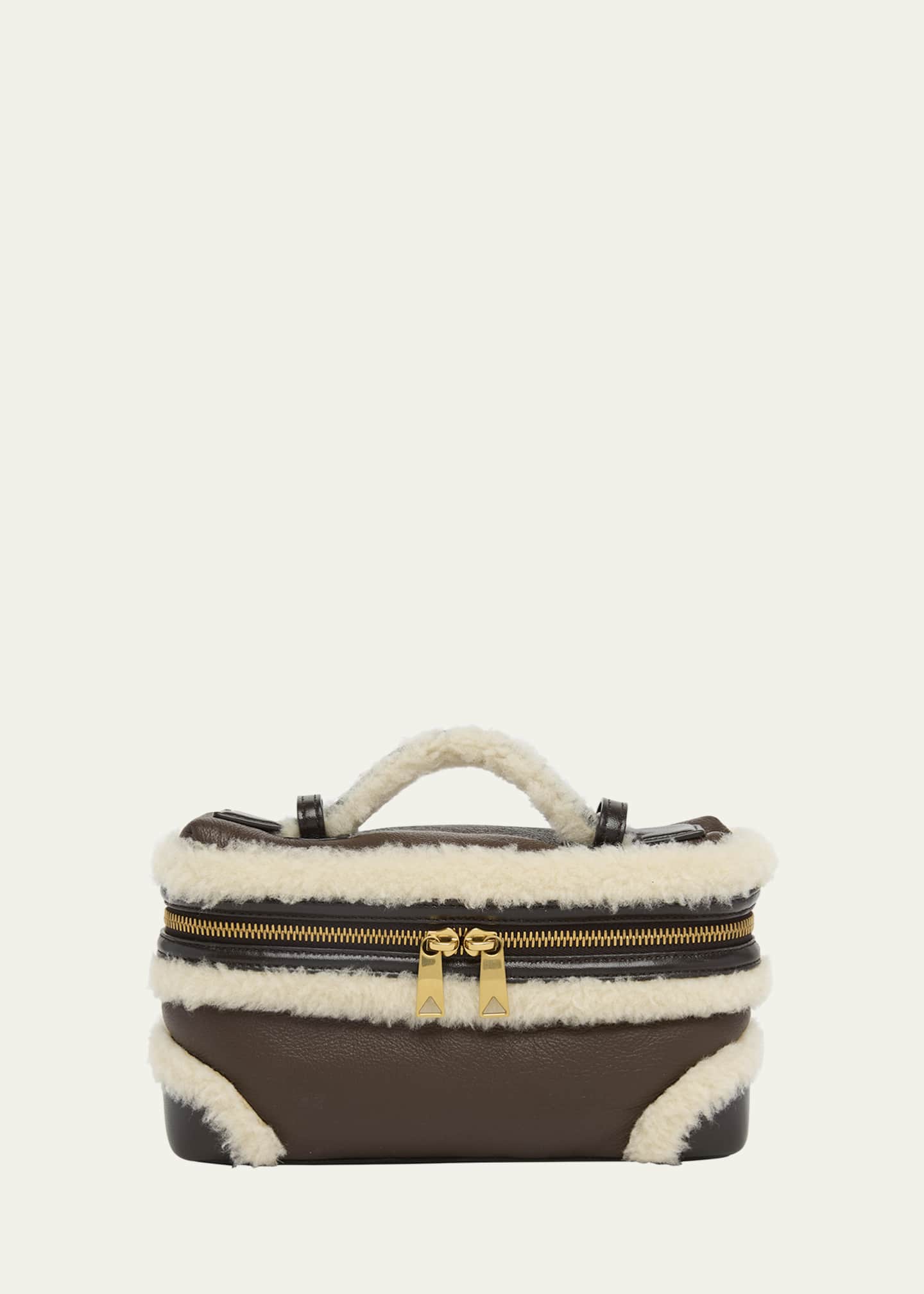 GW中お値下 Bottega Veneta ムートン Bottega Veneta Bang Bang Shearling Vanity Top-Handle Bag
