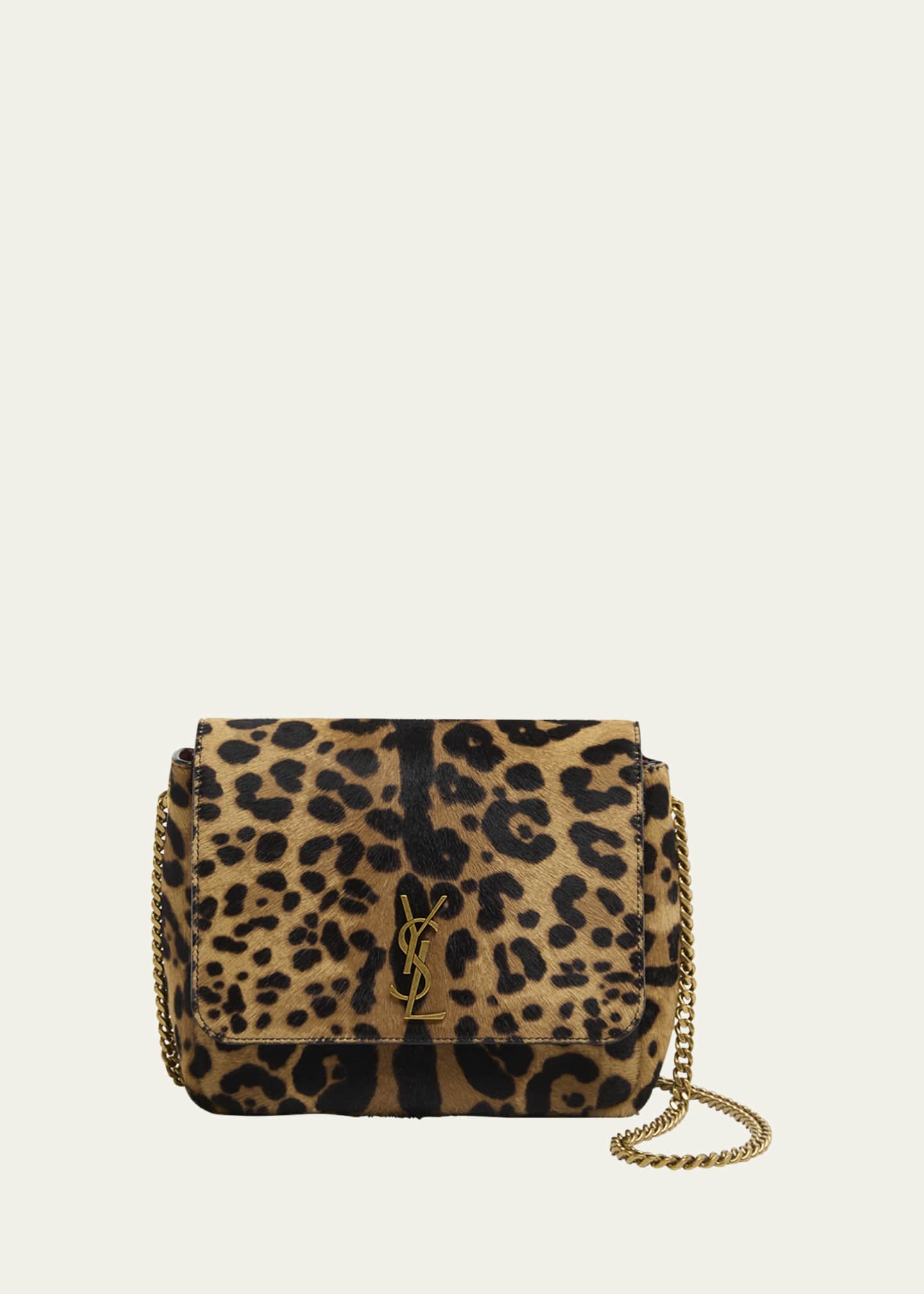Saint Laurent Kate YSL Shoulder Bag in LeopardPrint Calf Hair — free download