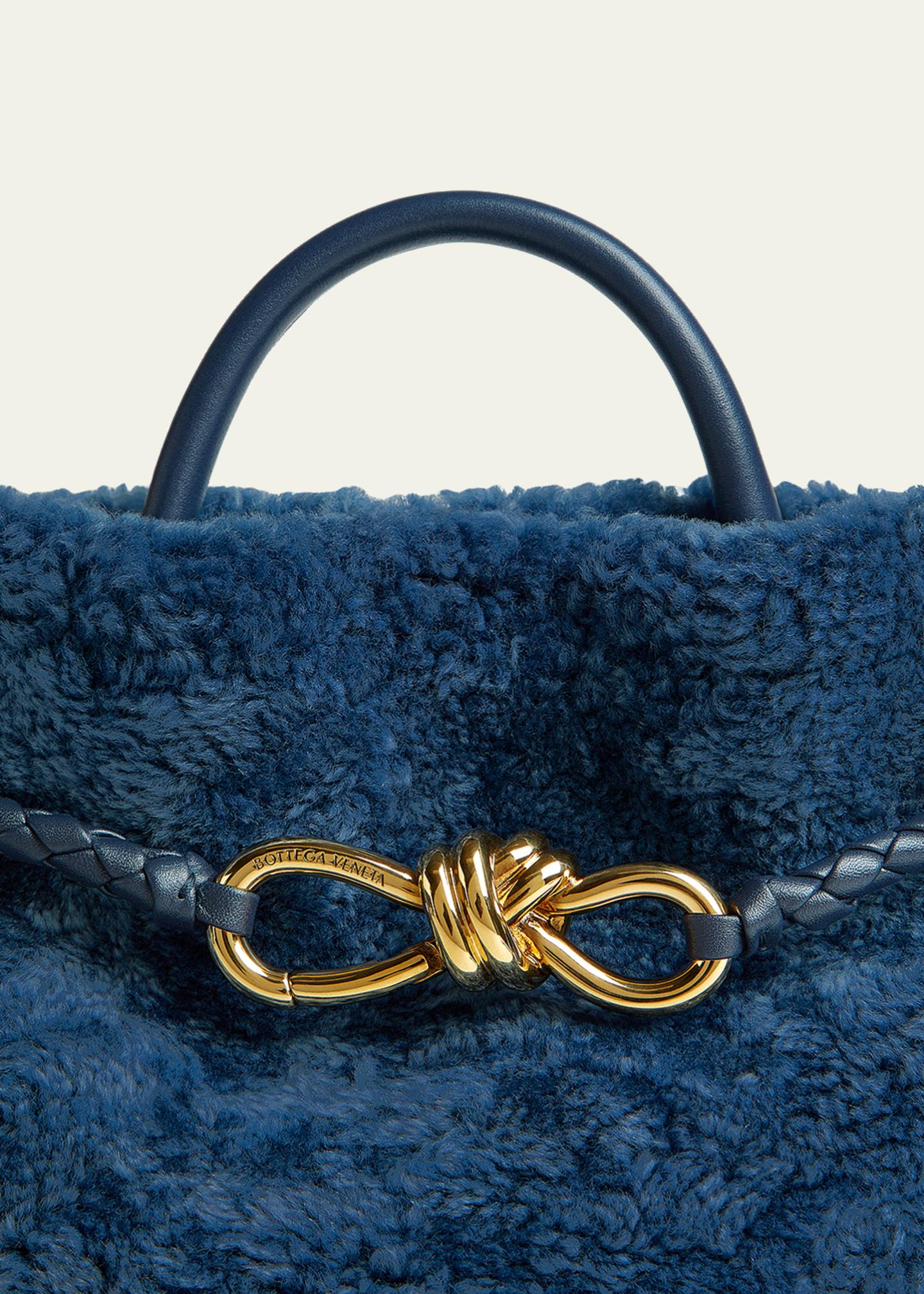 Bottega Veneta Andiamo Small Shearling Top-Handle Bag - Bergdorf