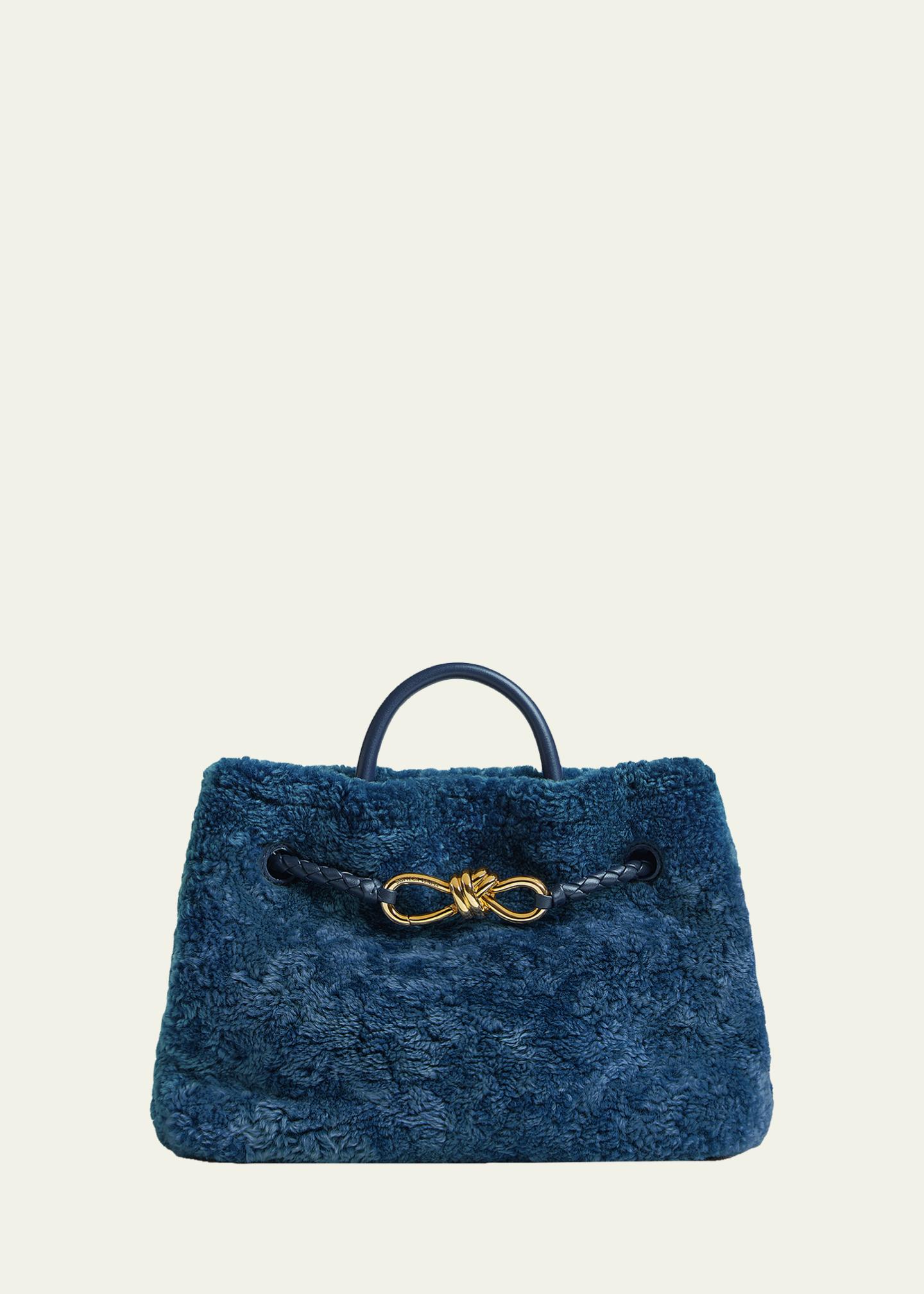 Bottega Veneta Andiamo Small Shearling Top-Handle Bag - Bergdorf