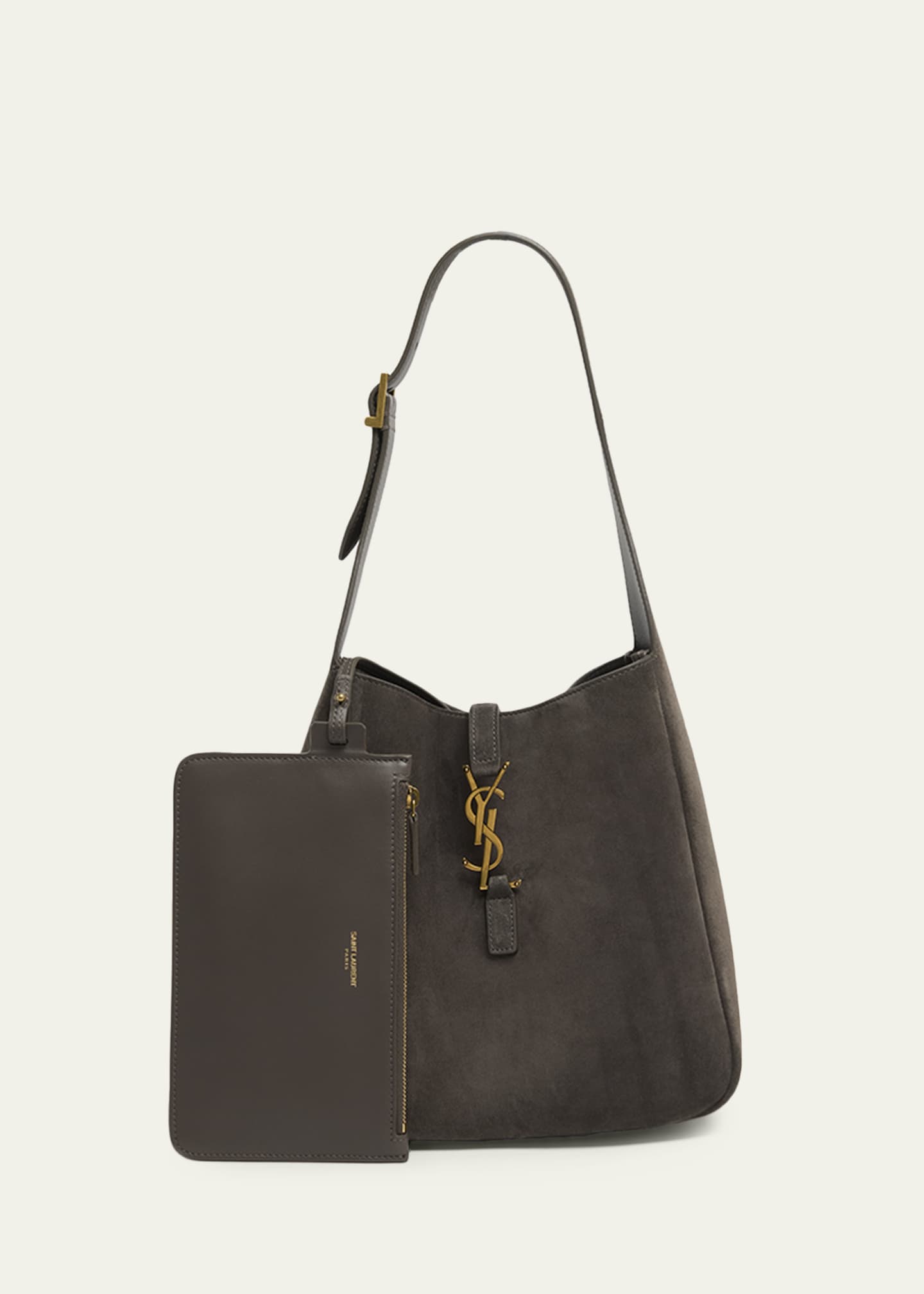 Saint Laurent Le 5 A 7 Small YSL Suede Shoulder Bag - Bergdorf Goodman