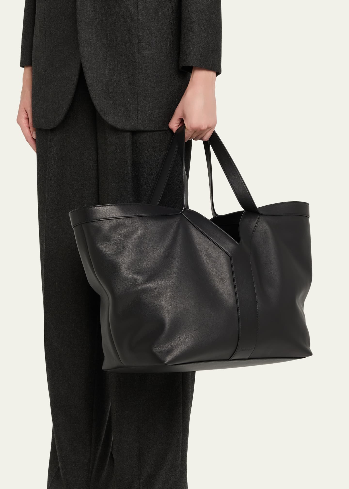 Saint Laurent Y Stitch Tote Bag in Calfskin Leather - Bergdorf Goodman