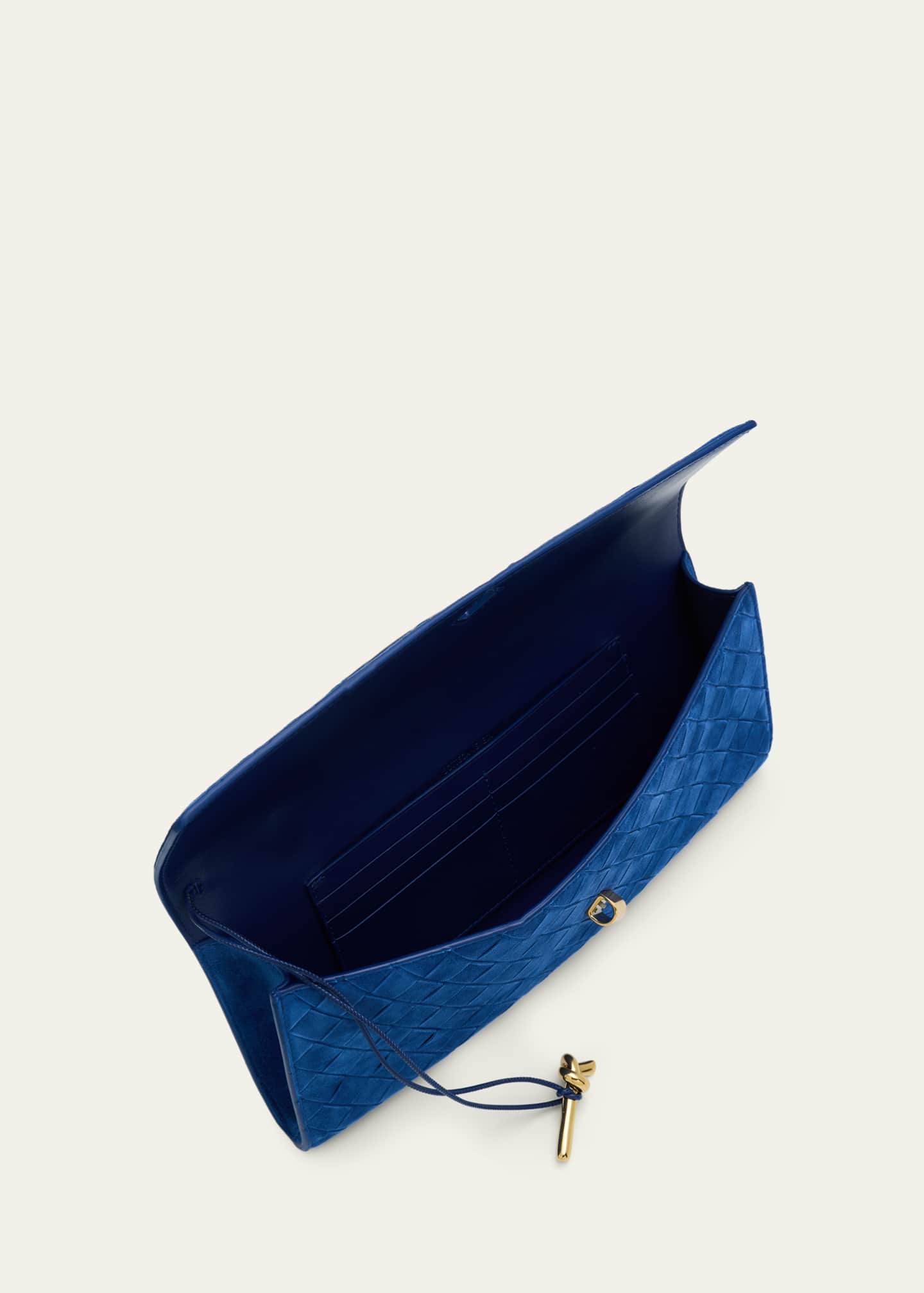 Bottega Veneta Andiamo Leather Clutch Bag - Bergdorf Goodman