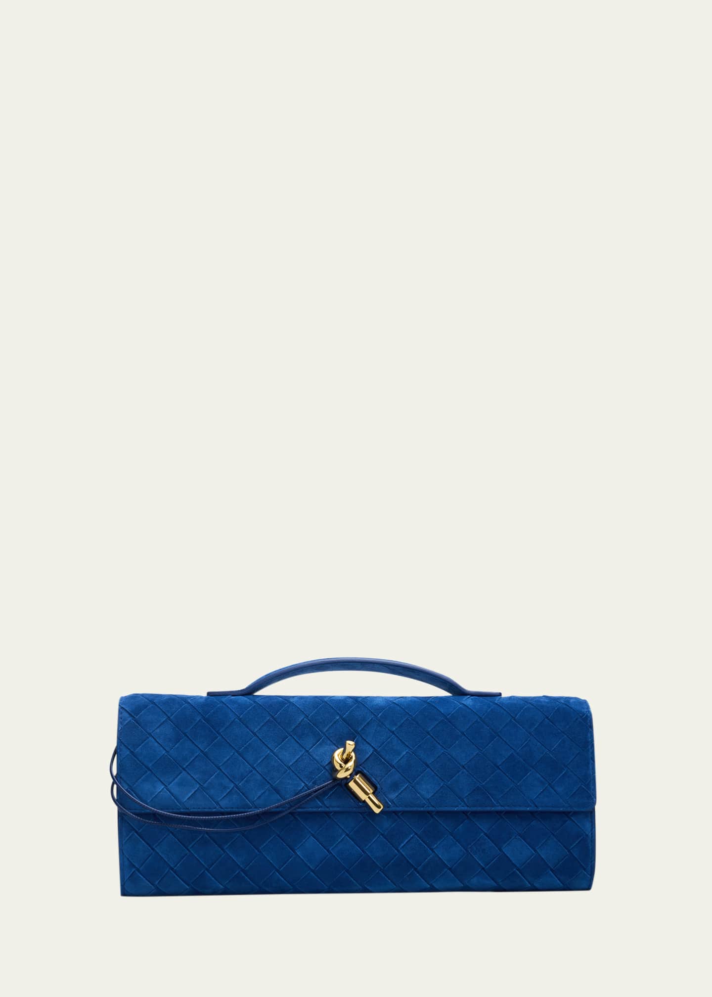 Bottega Veneta Andiamo Leather Clutch Bag - Bergdorf Goodman