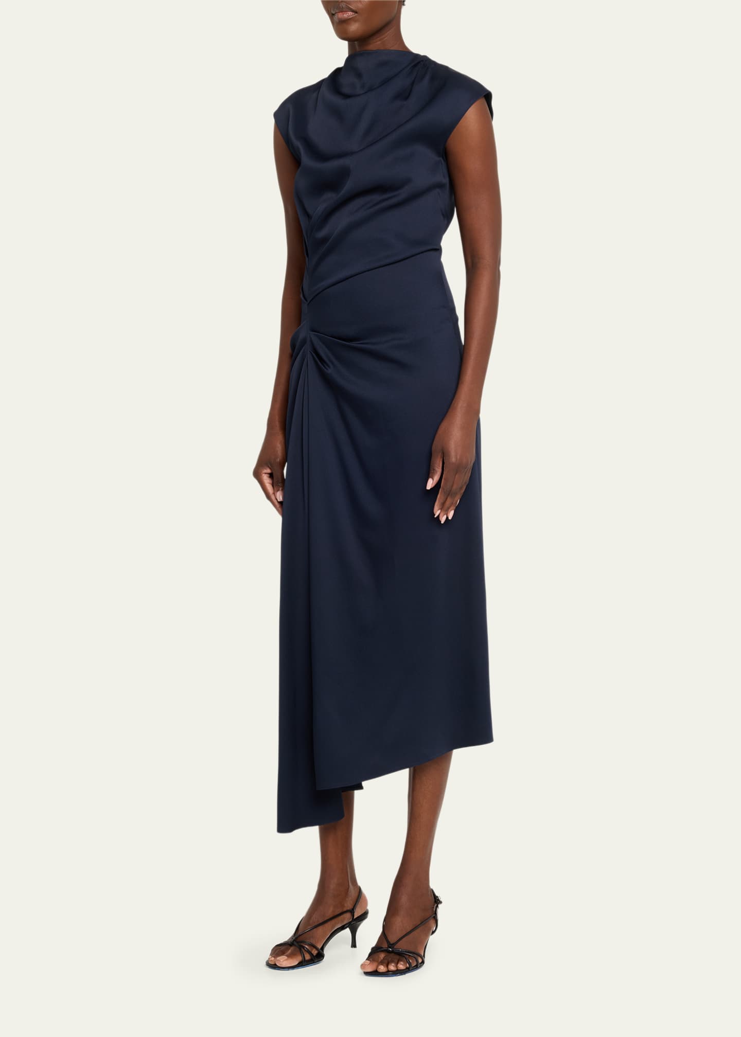 black chiffon dress midi Tuckernuck Black Chiffon Pleated Lorraine Dress Black / 8