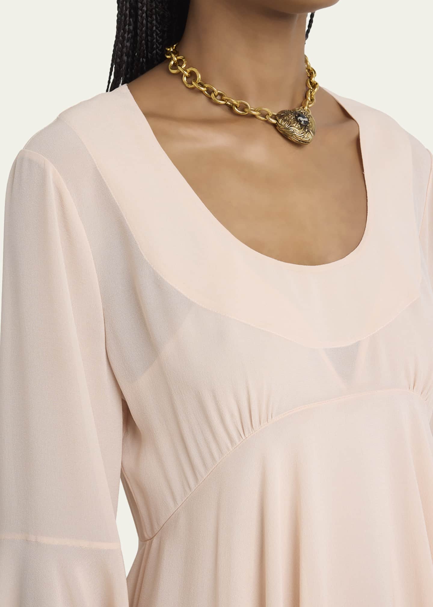 slim fit dress slacks Silk Flare Dress main image 0