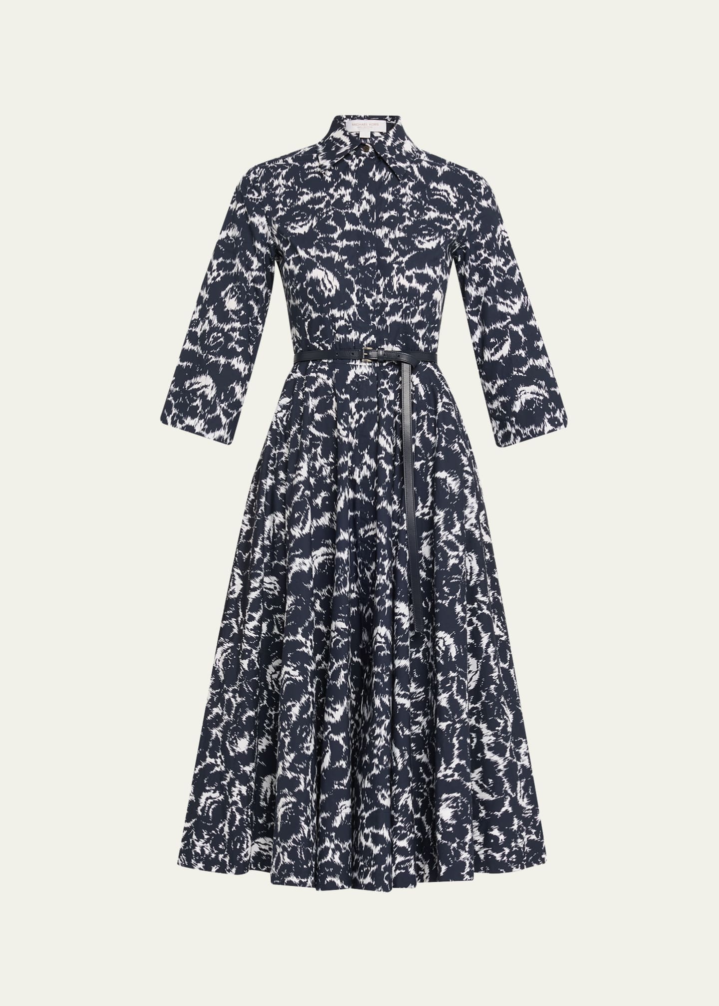 midi mock neck sweater dress Ramy Brook Monaco Wool Dress - Ultramarine Stripe