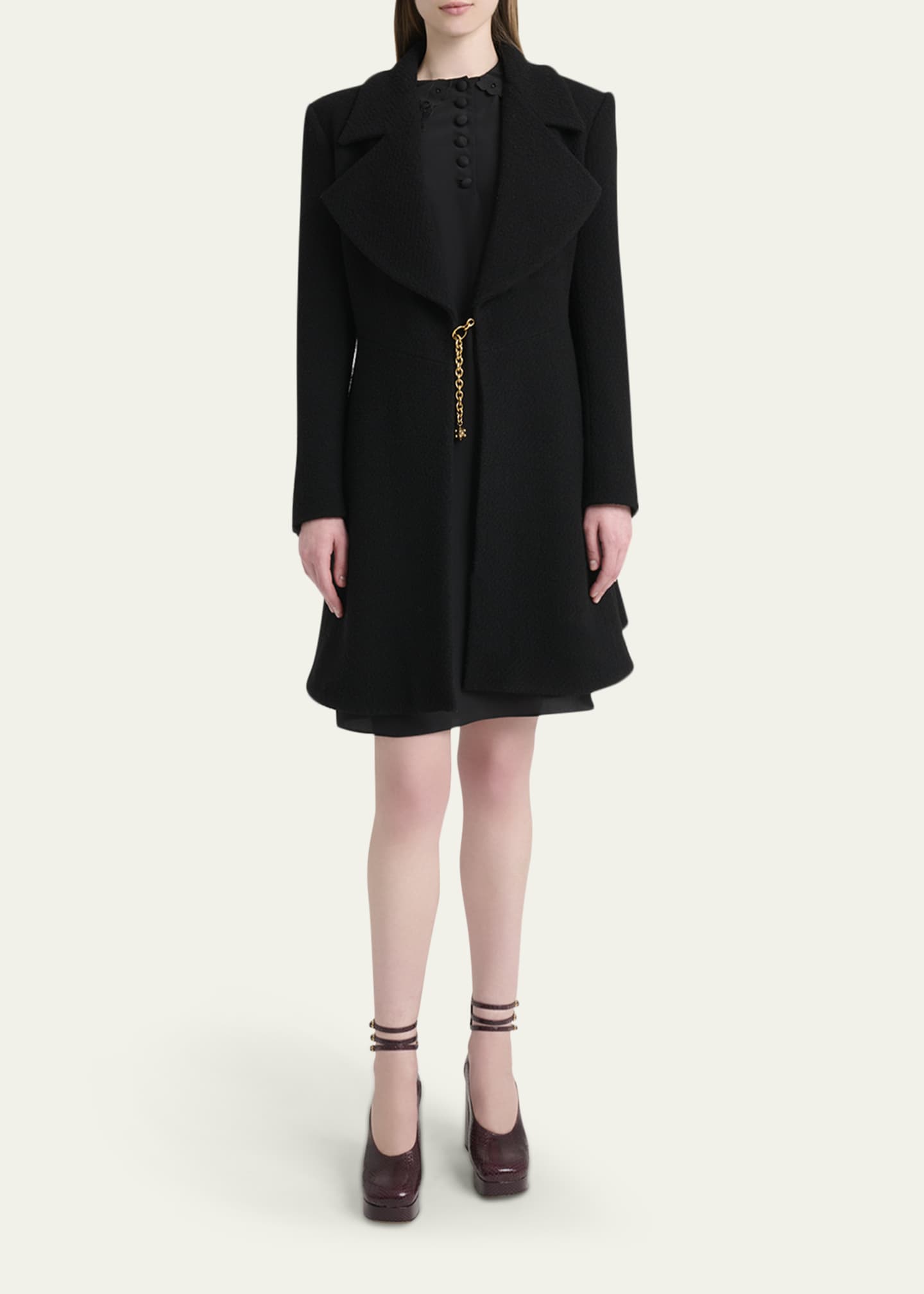Chloe Boucle Wool-Blend Coat - Bergdorf Goodman