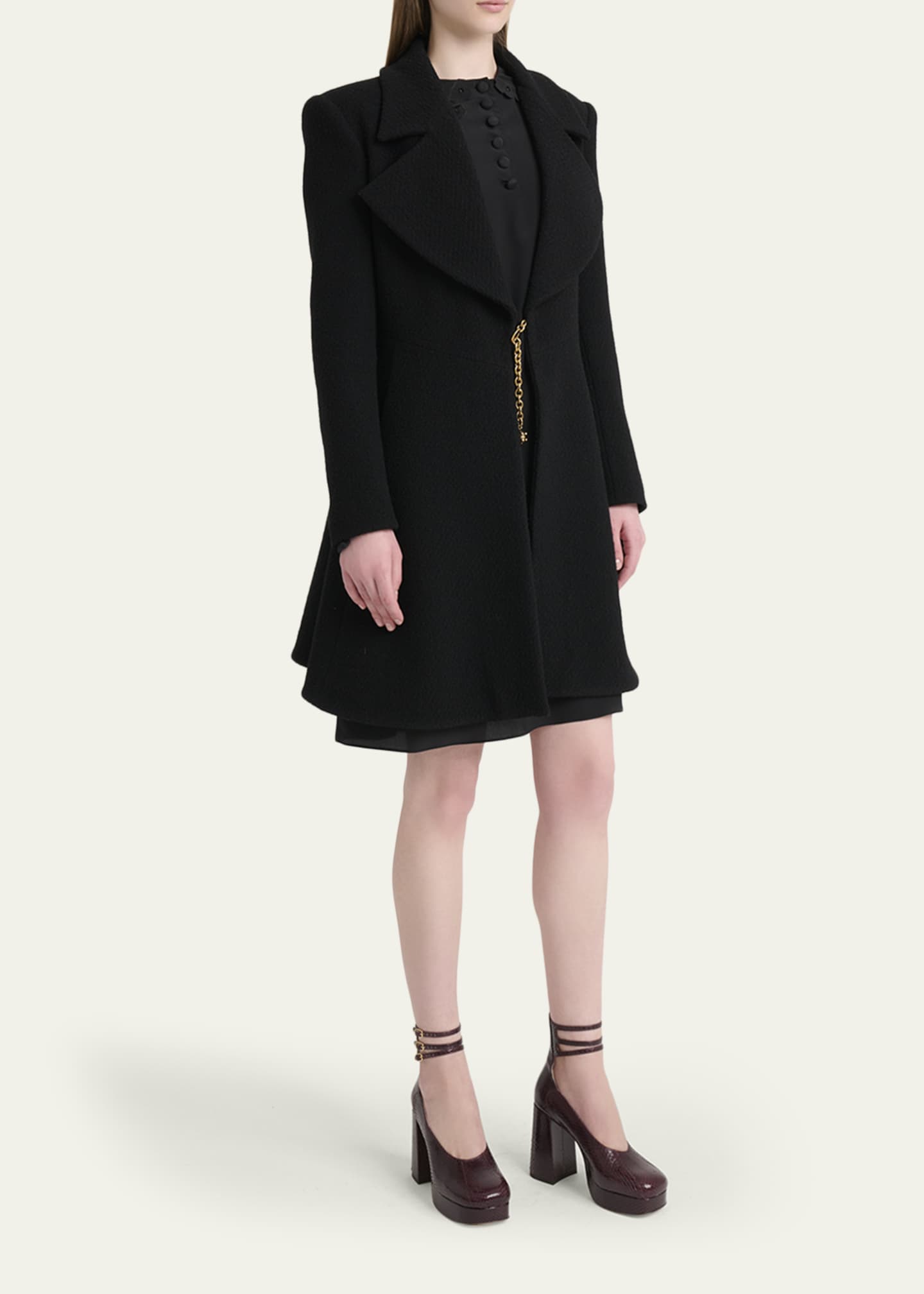 Chloe Boucle Wool-Blend Coat - Bergdorf Goodman