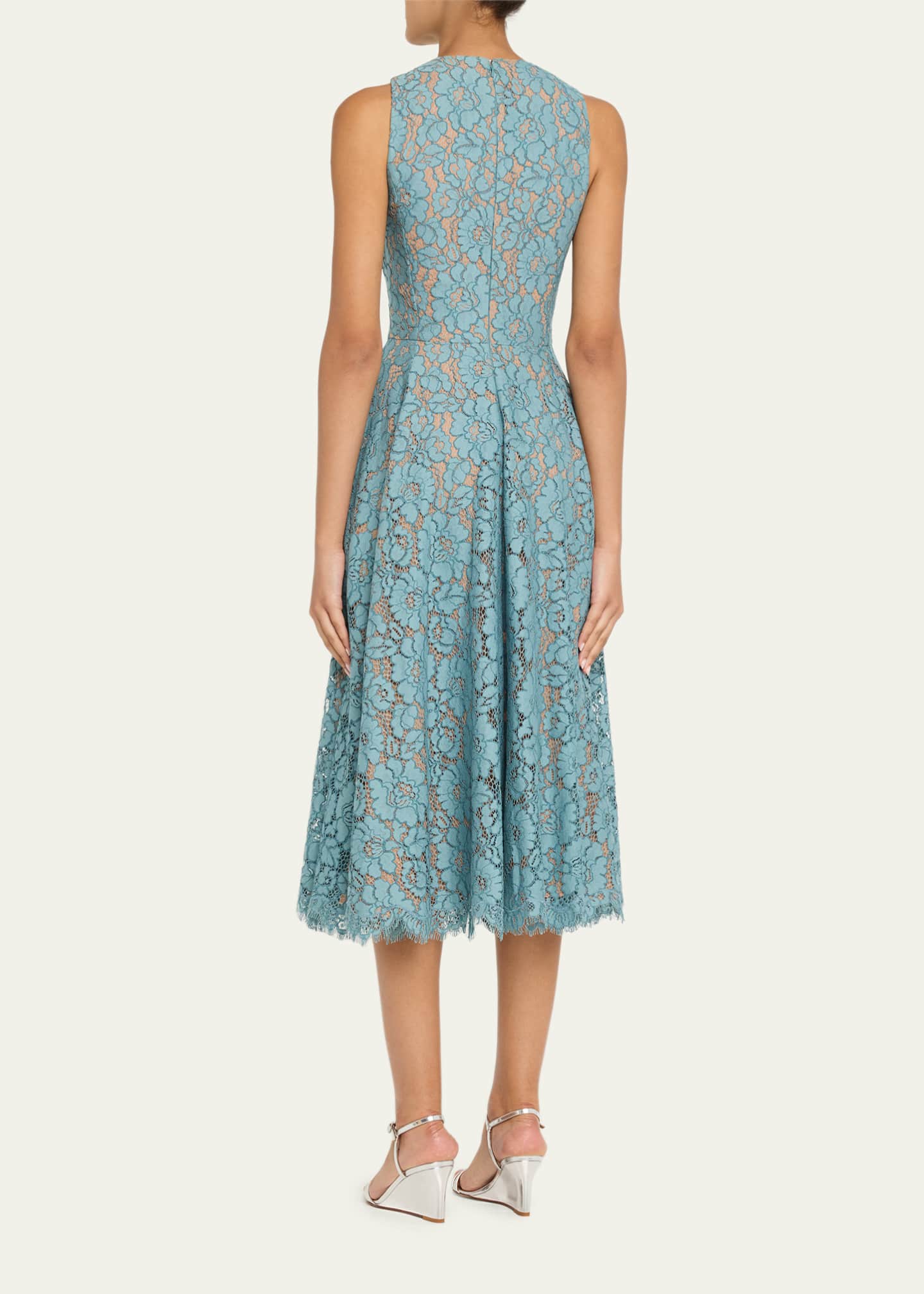 Michael Kors Collection Sleeveless Floral Lace A-Line Midi Dress - Bergdorf  Goodman
