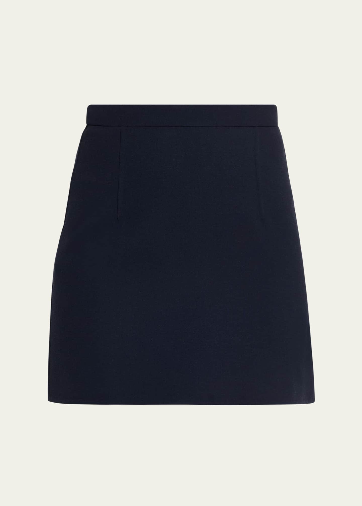 MICHAEL KORS Aラインスカート USED Michael Kors Collection Wool Crepe Mini Skirt - Bergdorf Goodman