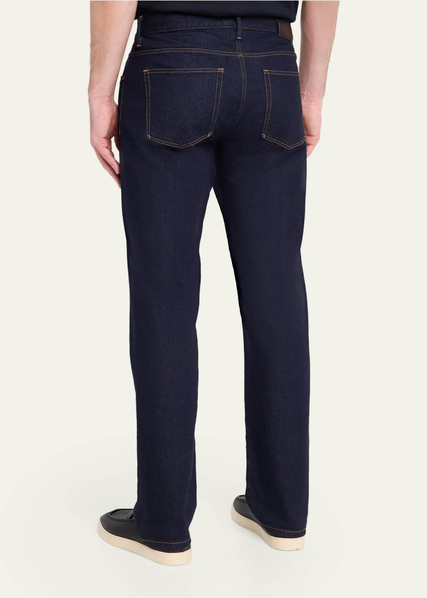 Giorgio Armani Men's Dark-Wash Denim Straight-Leg Jeans - Bergdorf