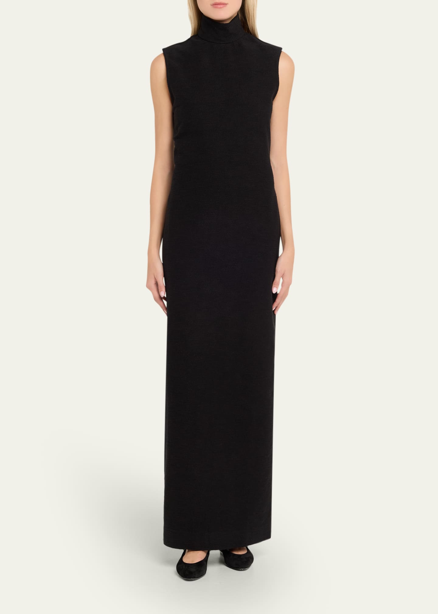 Marrakshi Life The Sleeveless Turtleneck Dress, Black Boucle, Women's, X-Small, Cocktail & Party Wedding Guest Dresses Sleeveless Dresses