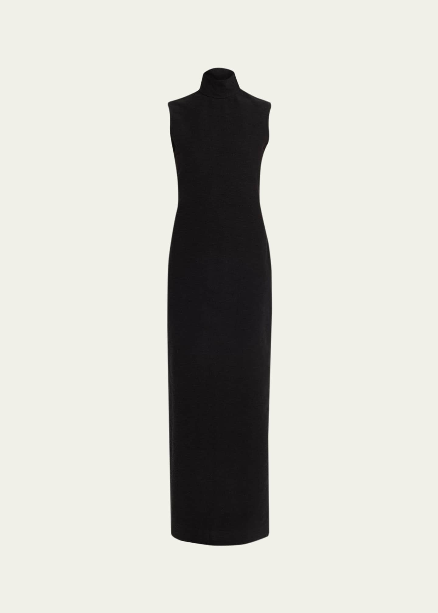 formal sleeveless turtleneck dress Black Emma Watson Open Back Prom Celebrity Evening Dress Premiere of H –  Hoprom main image 0