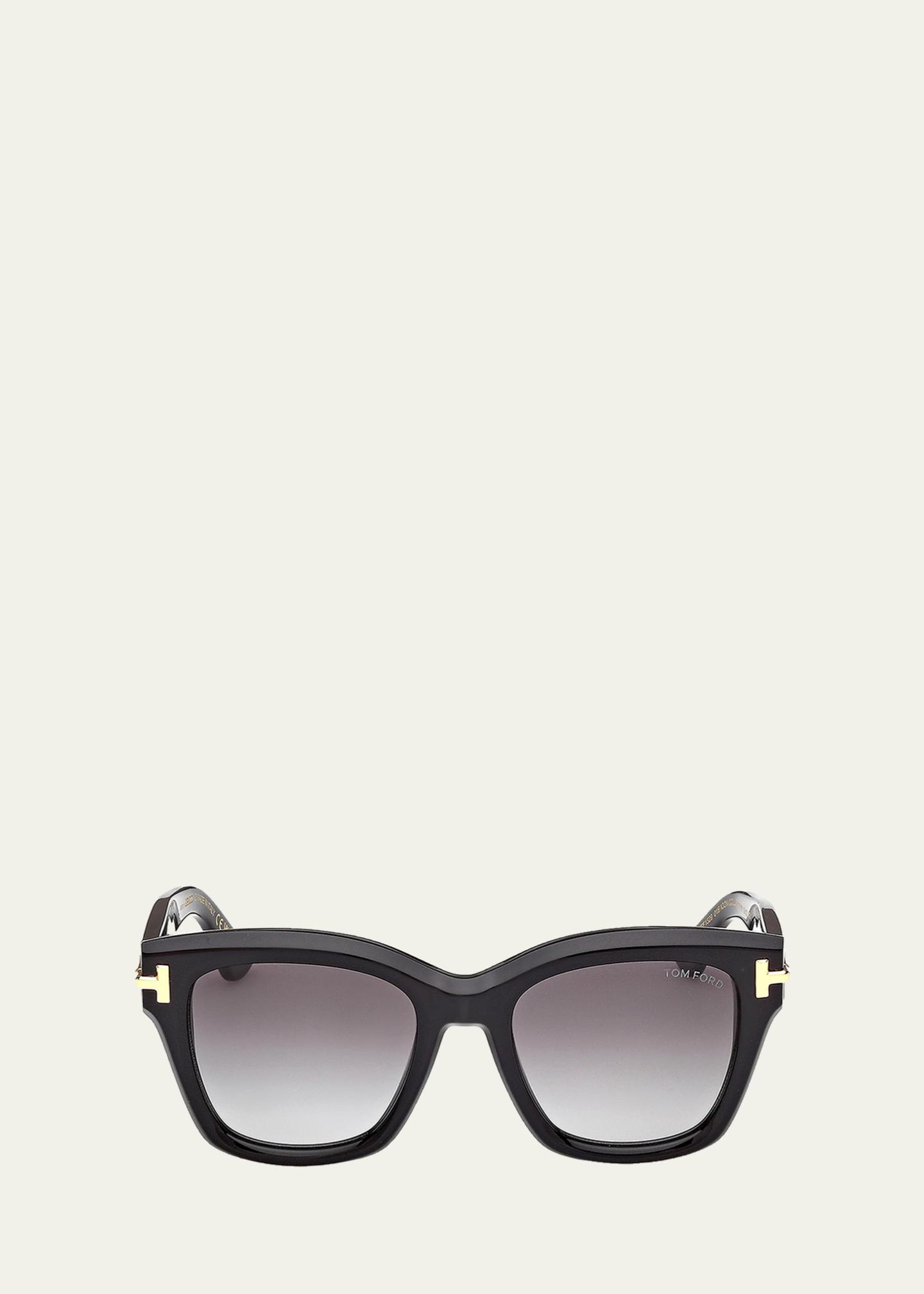 Tom Ford Glossy Black Oversized Butterfly Sunglasses ICON BUTTERFLY SUNGLASSES | TOM FORD Fashion main image 2