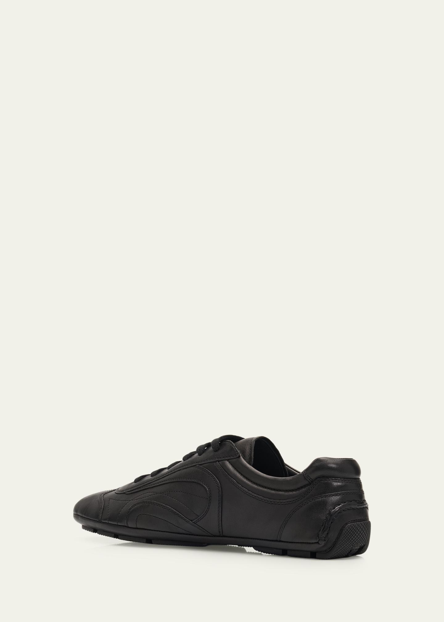 Prada‎ re-edition Men\'s Black Nappa Leather Sneakers Shoes 2EE429, Size UK 11 Prada Nappa leather sneakers Black - Men | VIETTI Online Store main image 2