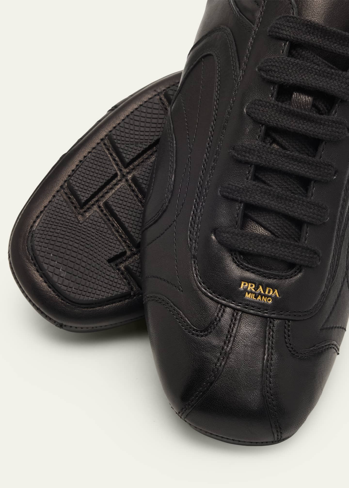 Prada Men's Montecarlo Re-Edition 2005 Nappa Leather Sneakers