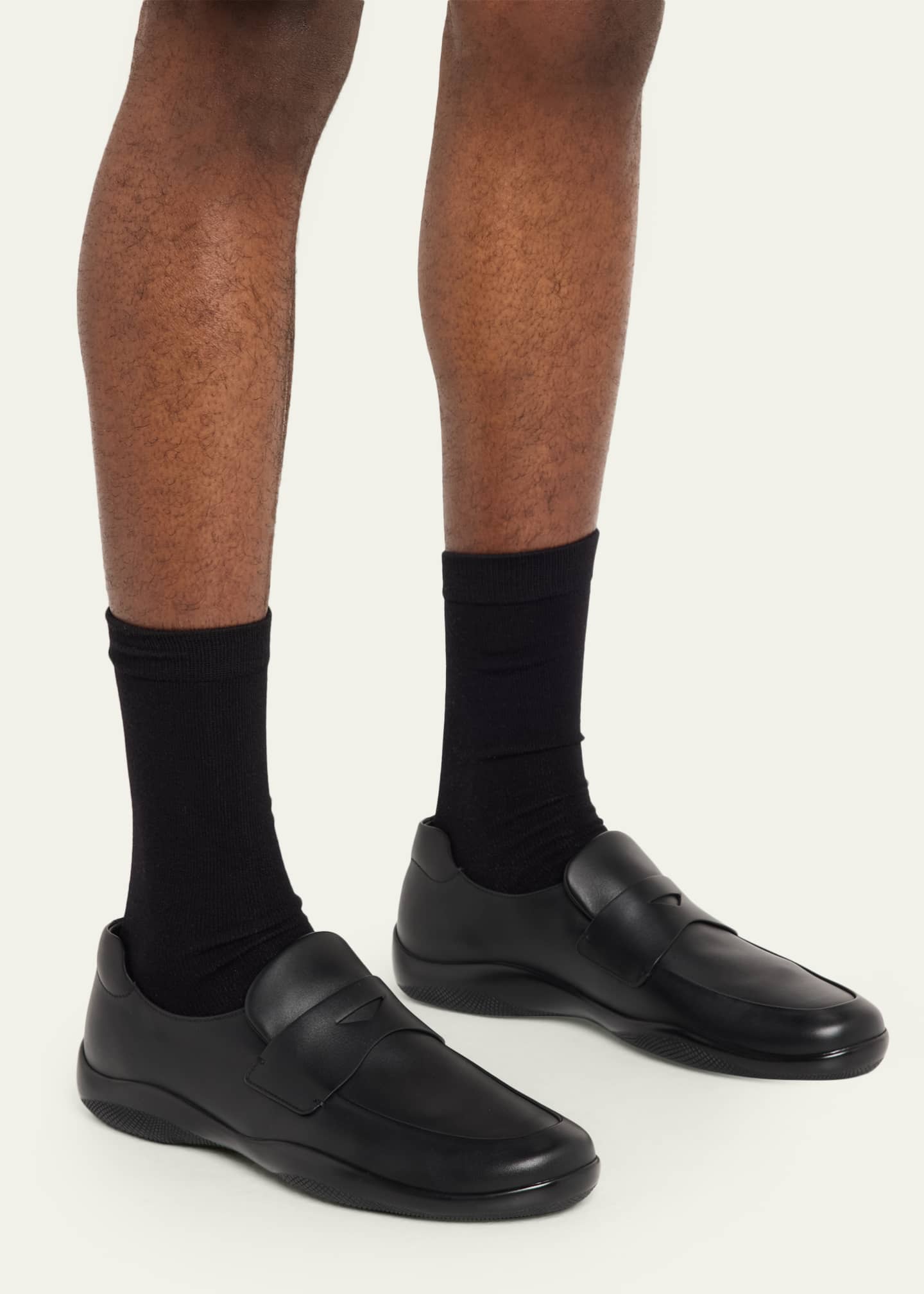【PRADA】CALZATURE UOMO【27cm】TG.8.5  ローファー Prada Men's Toblach Calf Leather Loafers - Bergdorf Goodman