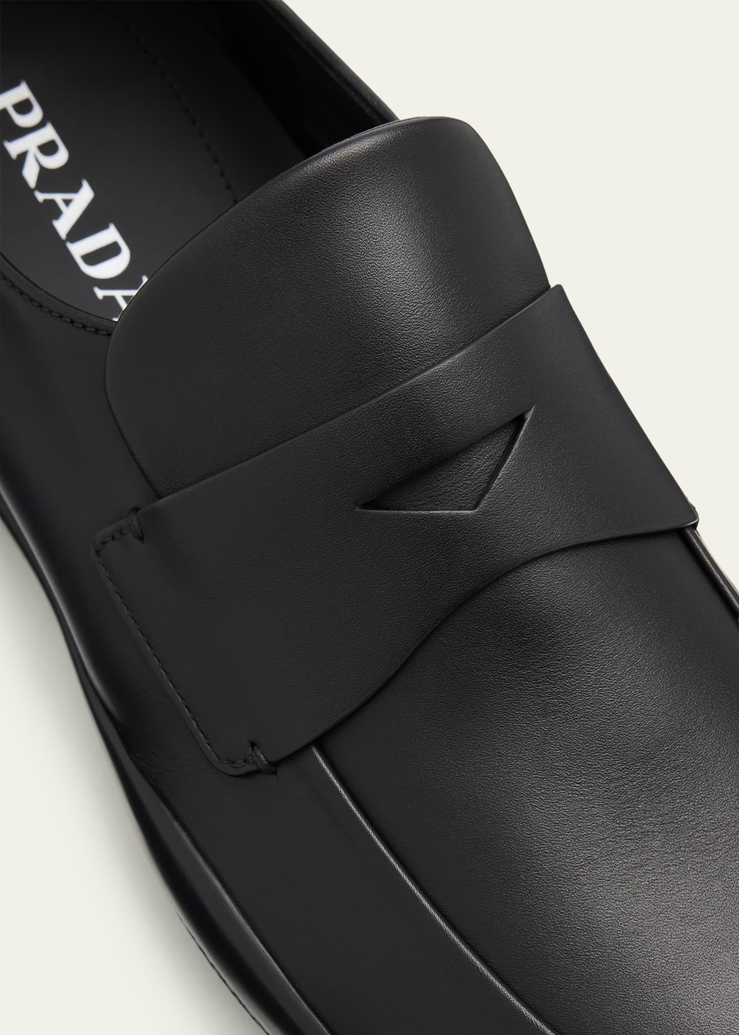 Prada Men's Toblach Calf Leather Loafers - Bergdorf Goodman