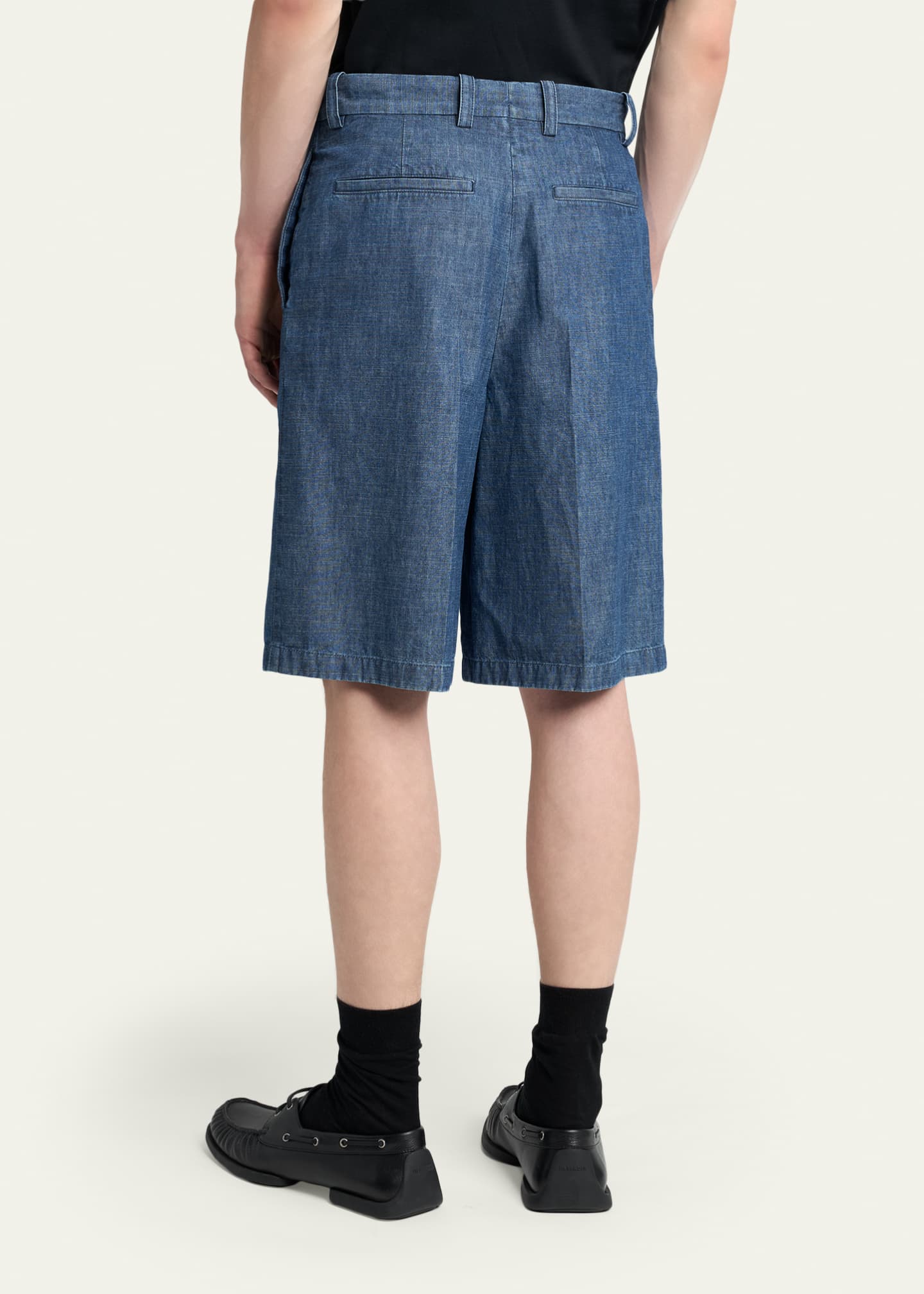 Jil Sander Men's Oversized-Fit Denim Bermuda Shorts - Bergdorf Goodman