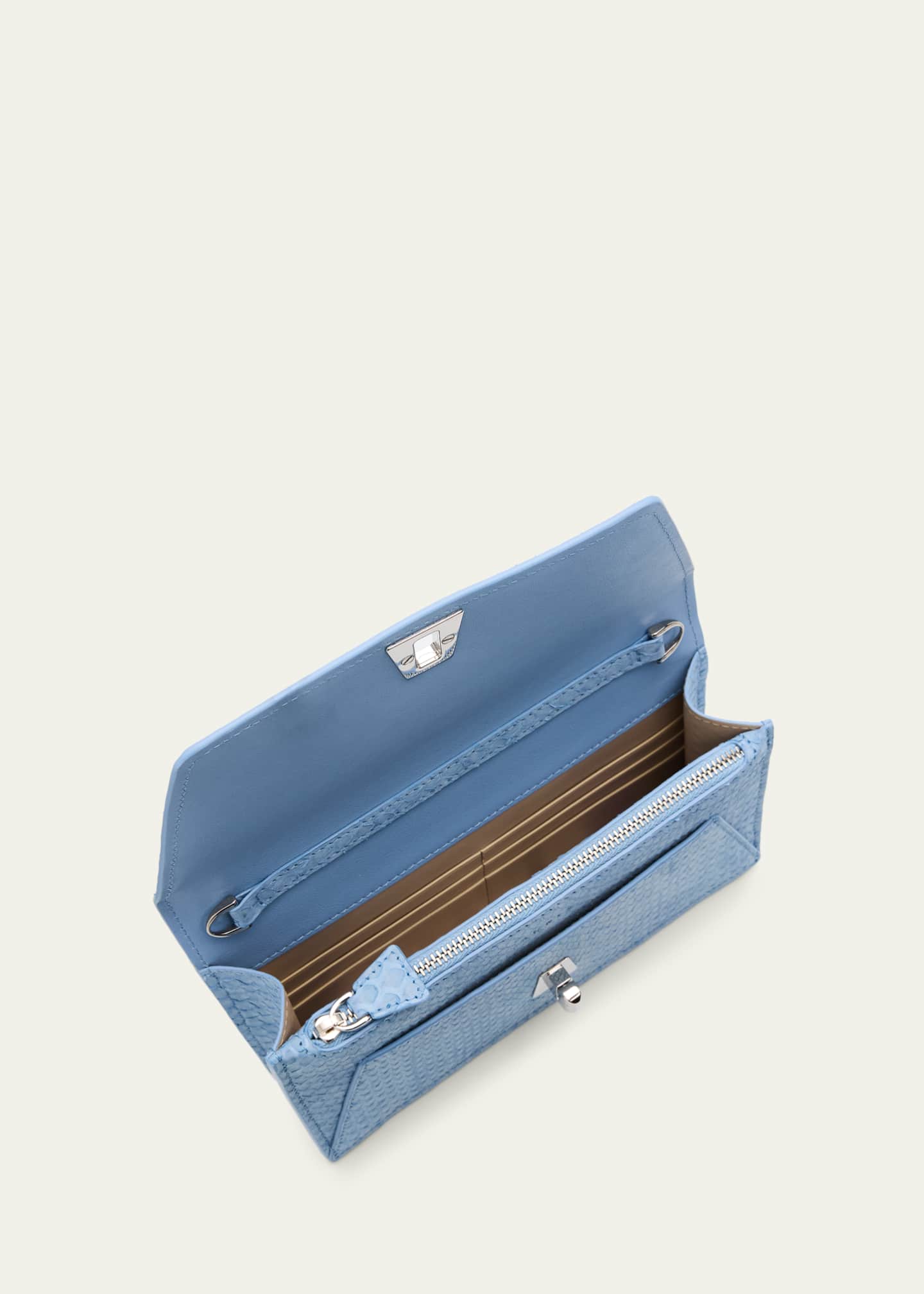 Akris Anouk Snakeskin Suede Envelope Clutch Bag - Bergdorf Goodman