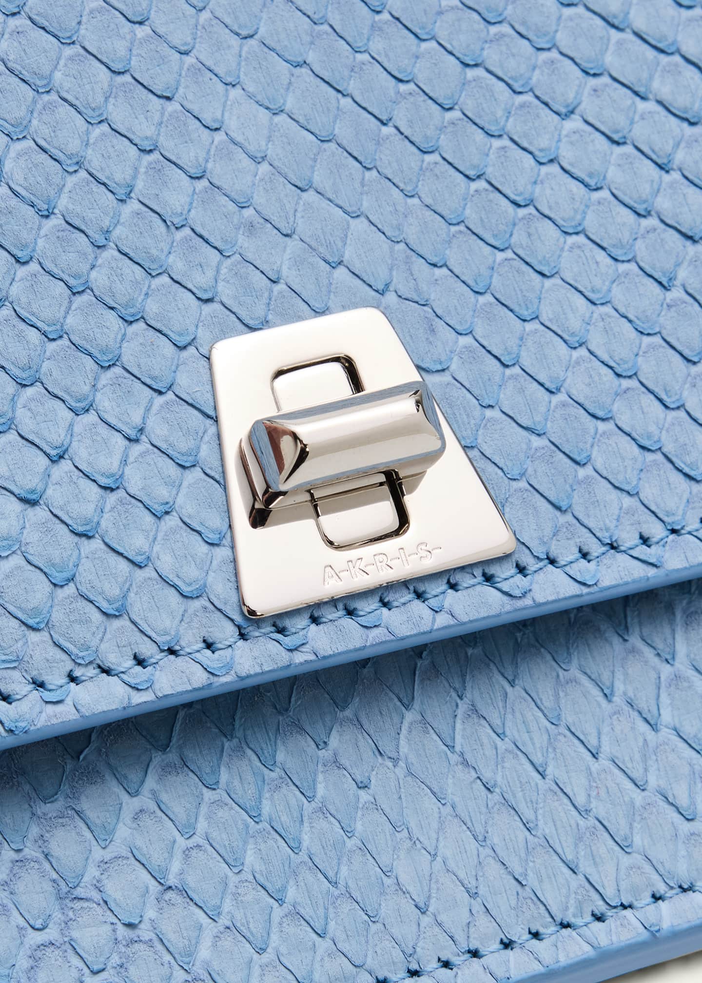 Akris Anouk Snakeskin Suede Envelope Clutch Bag - Bergdorf Goodman