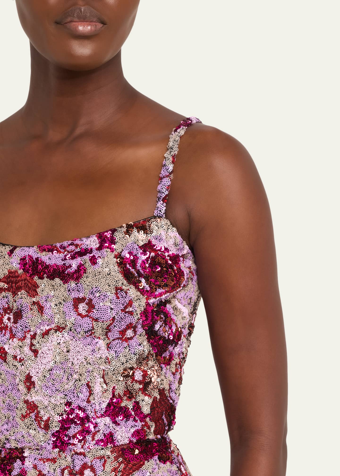 Bronx Banco Allegra Floral Sequin Maxi Dress - Bergdorf Goodman