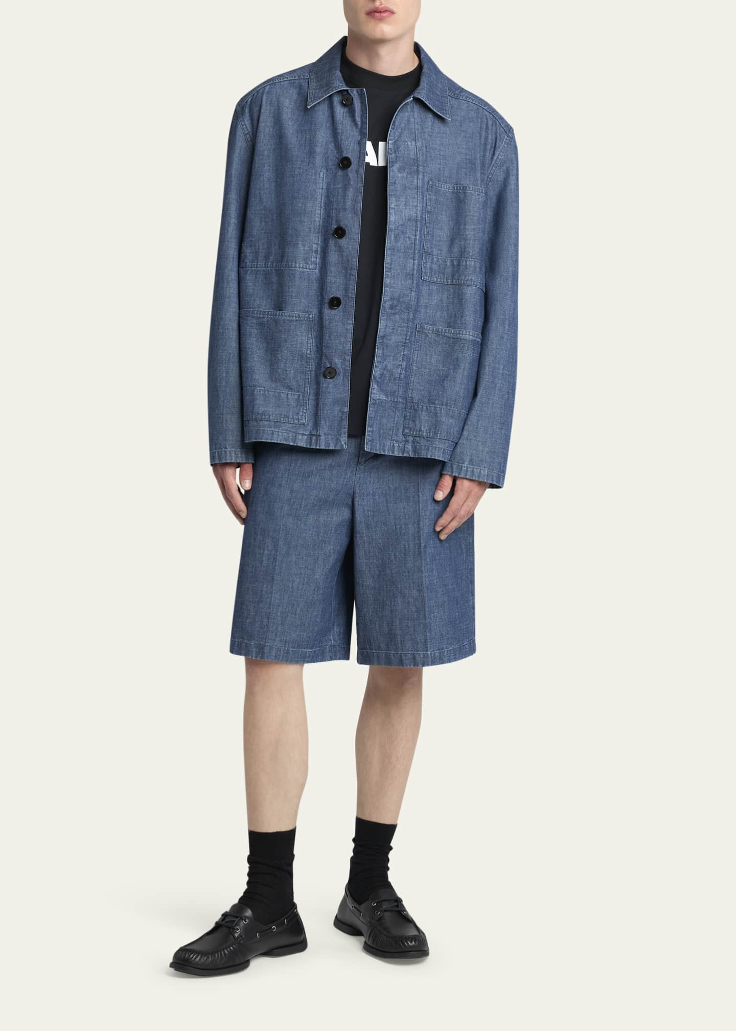 Jil Sander Men's Denim Chore Jacket - Bergdorf Goodman