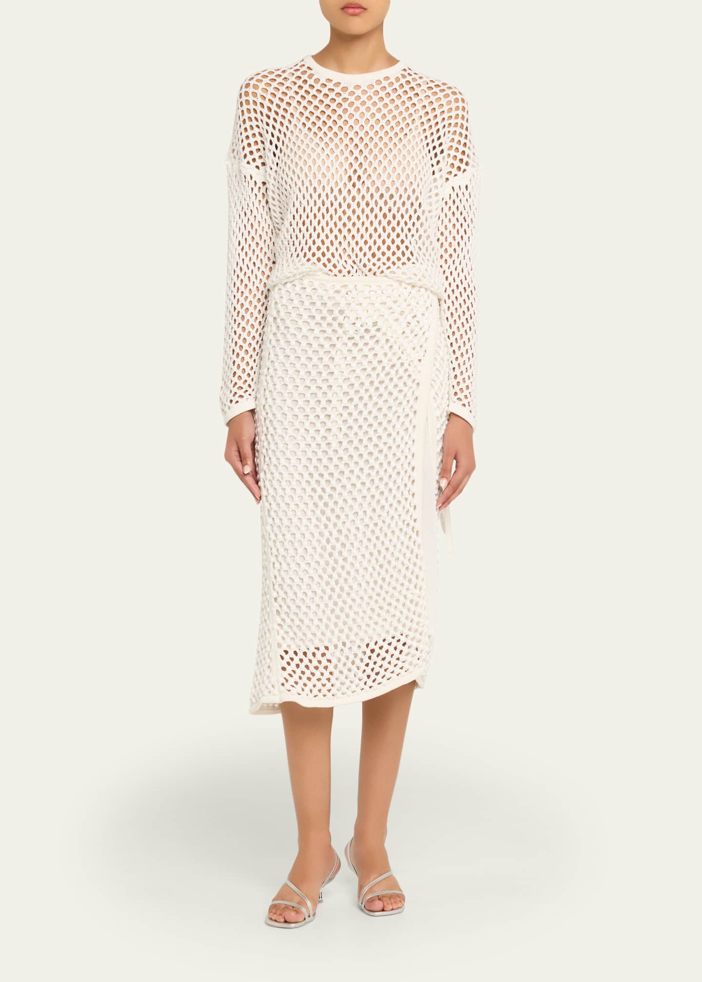 Diotima Leeward Crystal Crochet Knit Top - Bergdorf Goodman